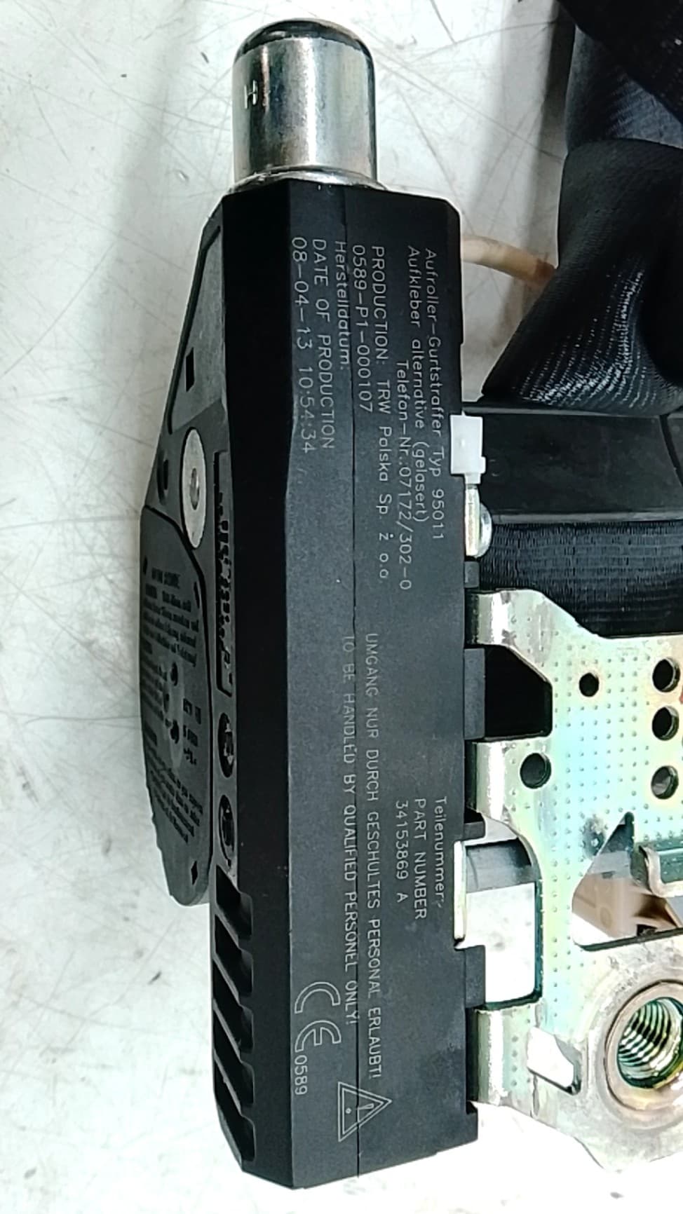 Cinturon seguridad delantero derecho VOLKSWAGEN TOURAN (1T3)