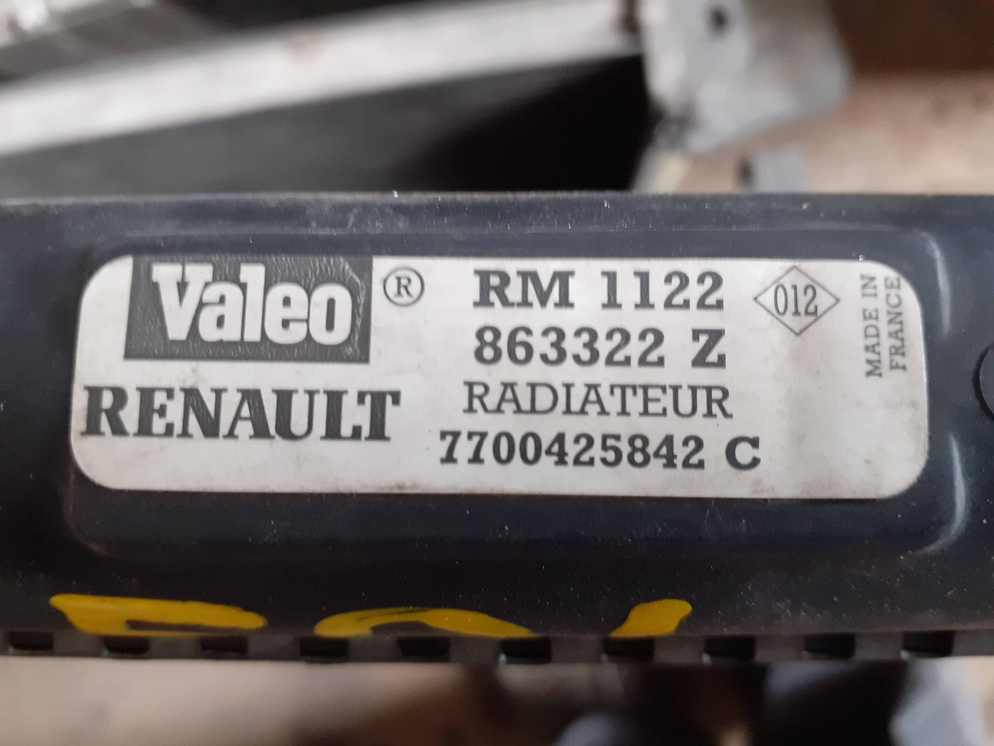 Radiador agua RENAULT SCENIC II 2