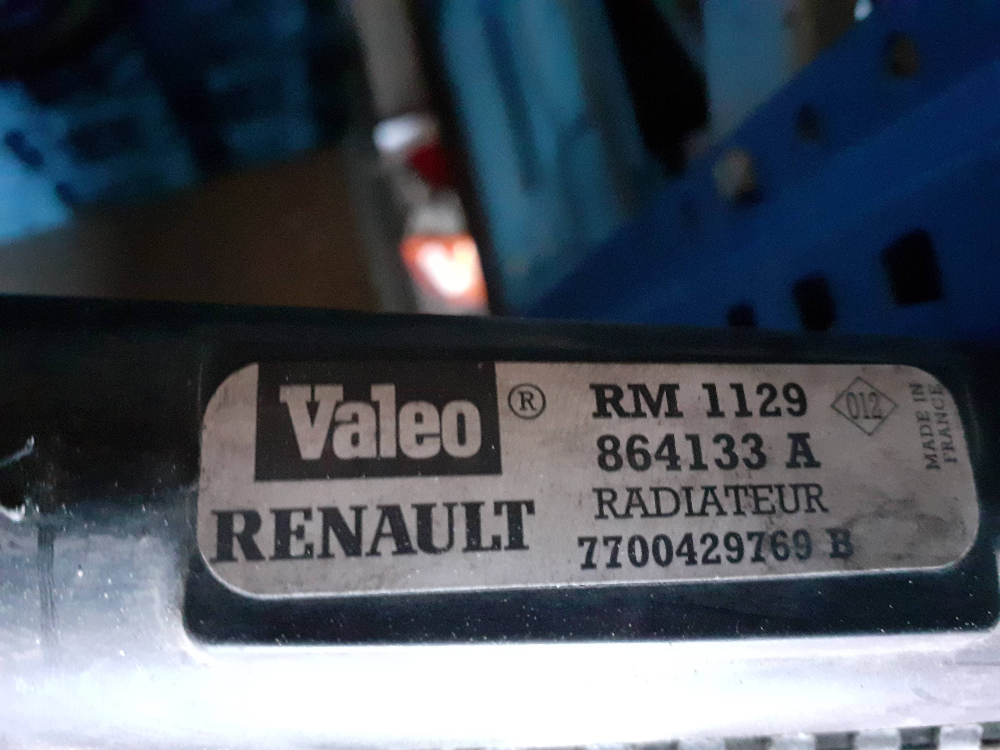 Radiador agua RENAULT SCENIC II 2