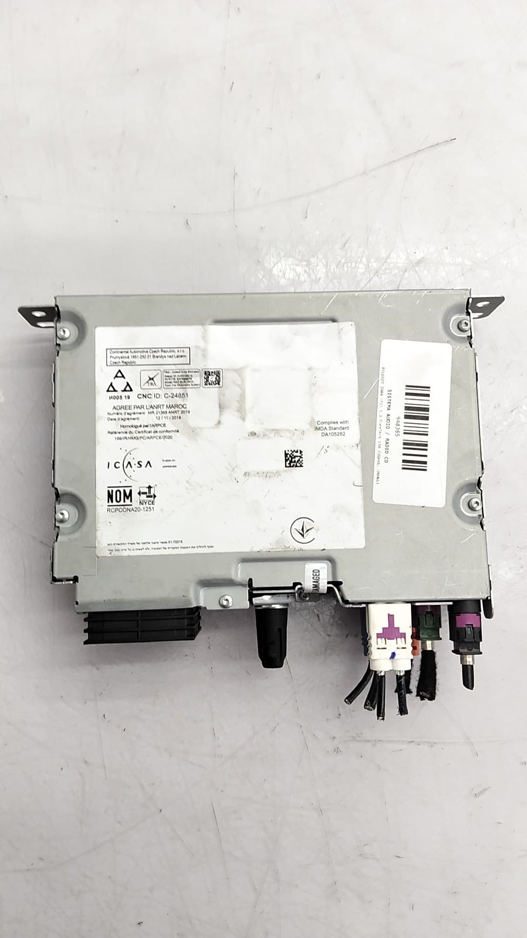 Sistema audio / radio cd PEUGEOT 2008 (P1)