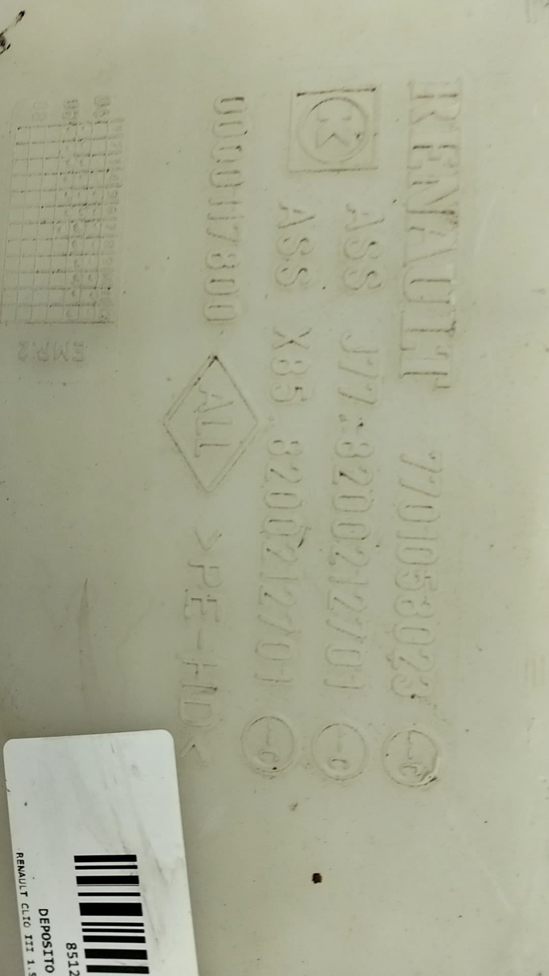 Deposito limpia RENAULT CLIO III 2