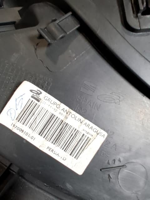 Guarnecido puerta trasera derecha SEAT ALTEA XL (5P5, 5P8)