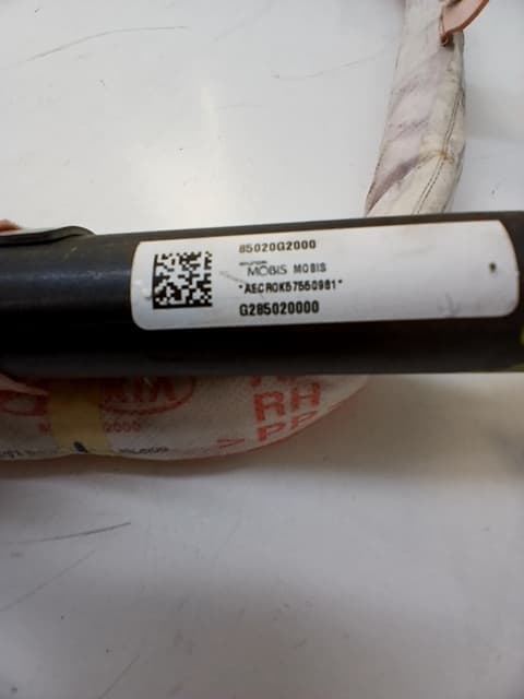 Airbag cortina delantero derecho HYUNDAI IONIQ