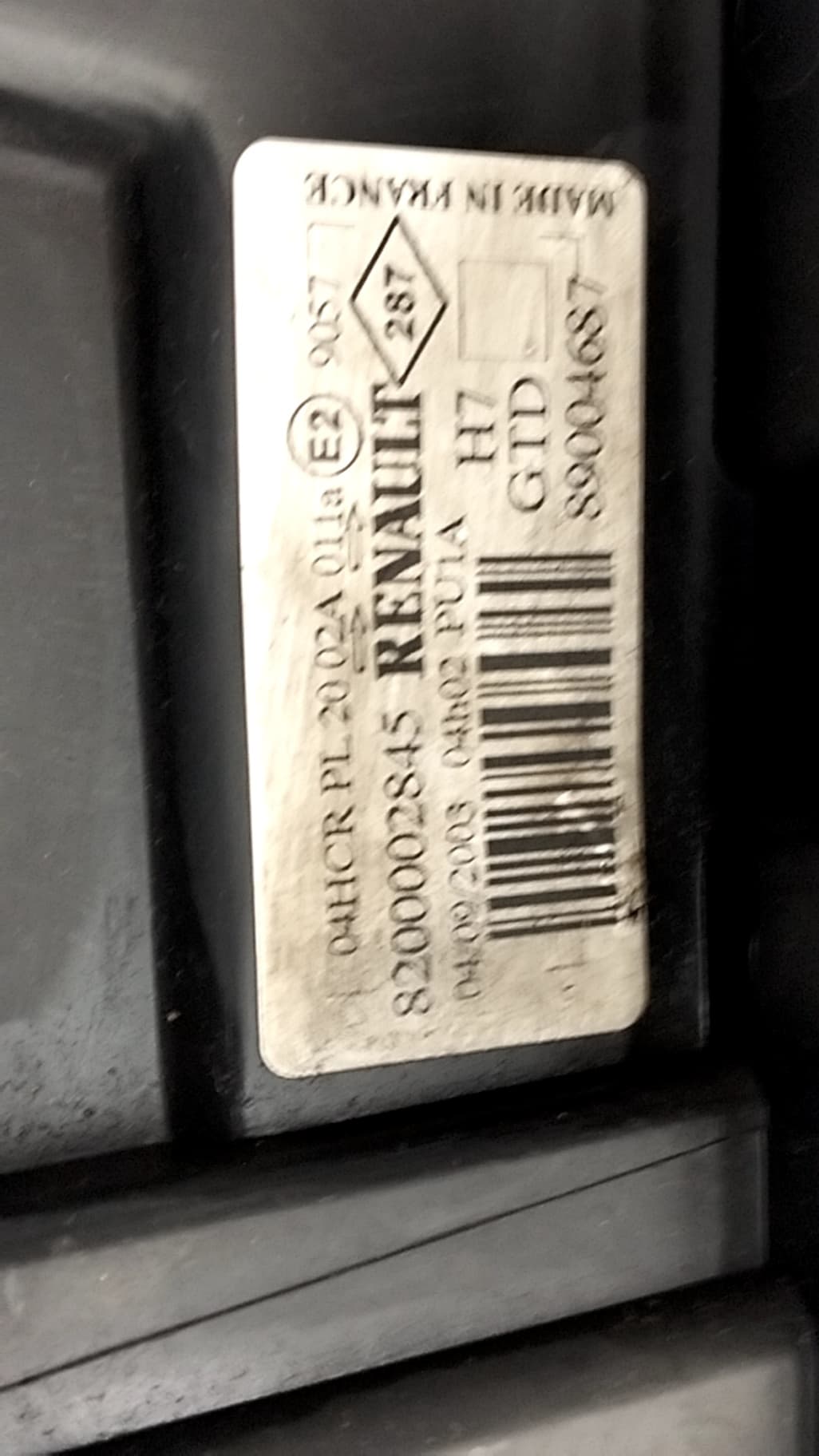 Recambio RENAULT LAGUNA (B56) ref. 7701048927 3