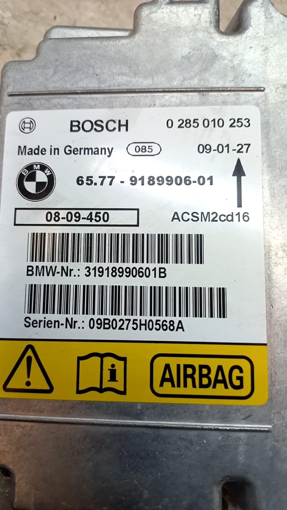 Kit airbag BMW SERIE 1 CABRIO (E88) 4