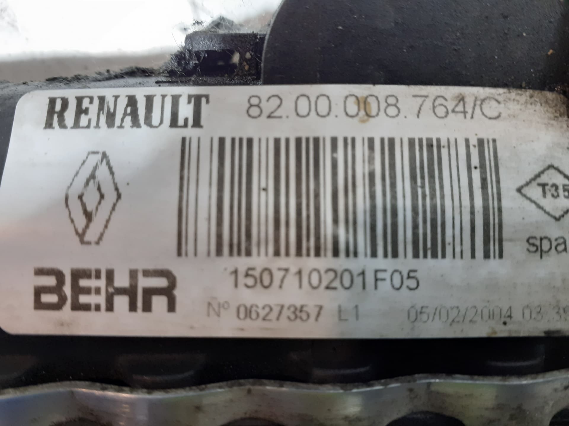 Radiador agua RENAULT LAGUNA II GRANDTOUR (KG0) 2