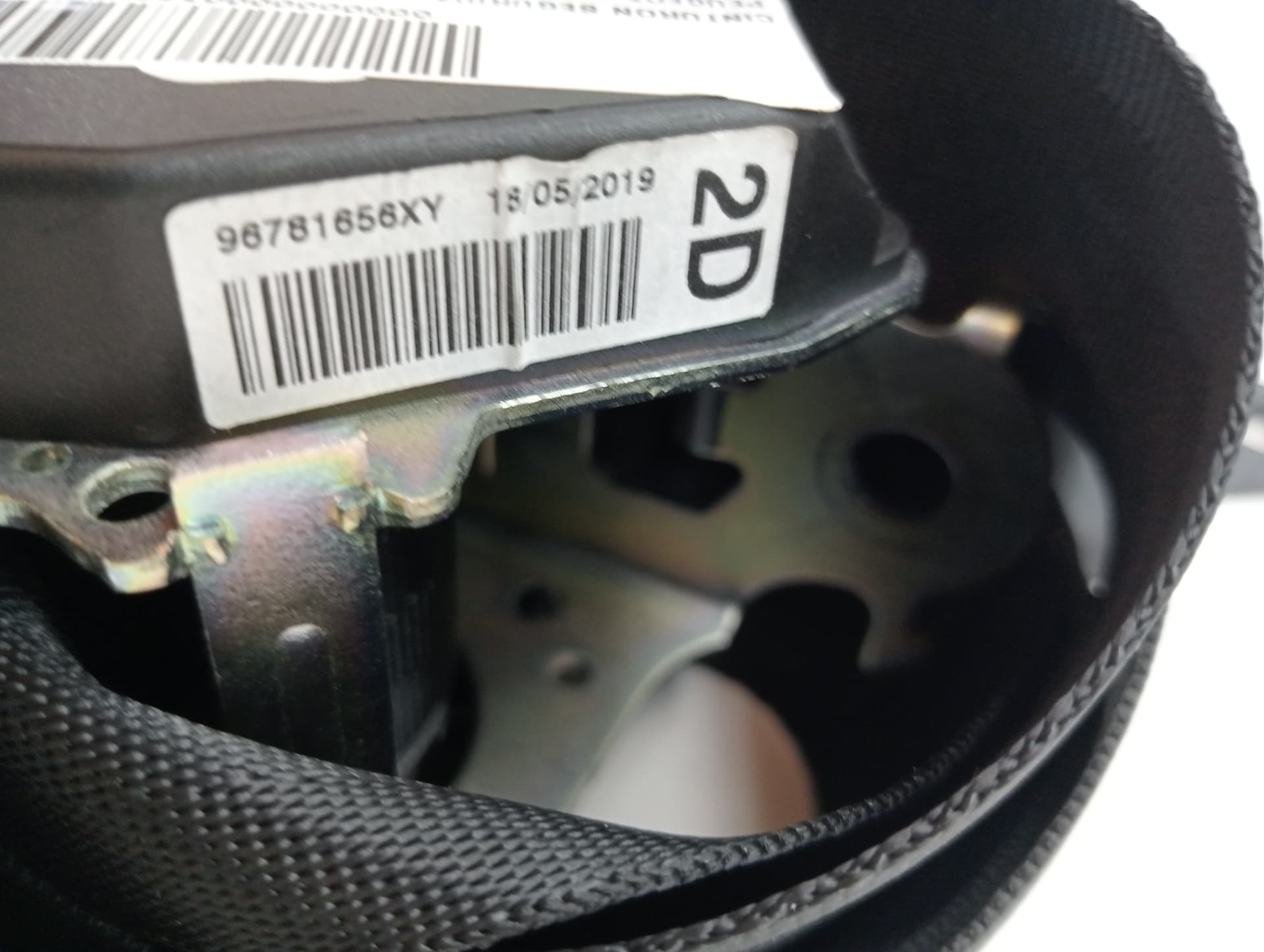 Cinturon seguridad trasero derecho PEUGEOT 2008 (P1) 2