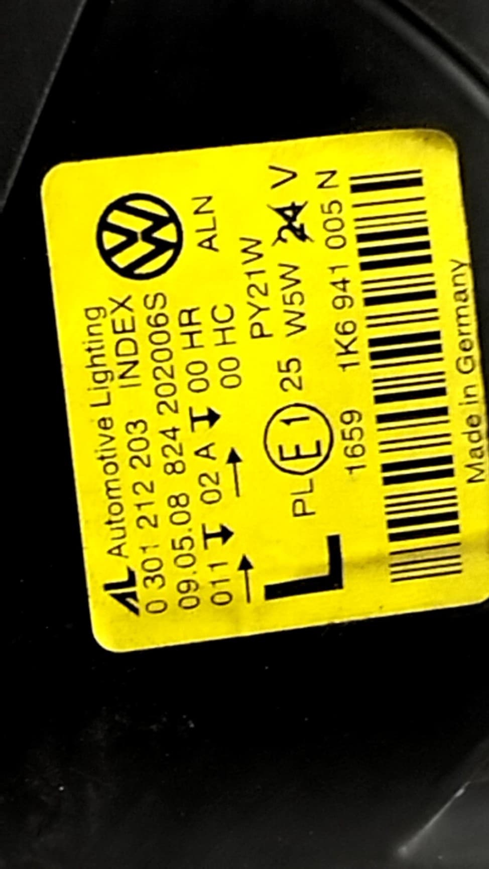 Faro izquierdo VOLKSWAGEN GOLF V BERLINA (1K1) 3