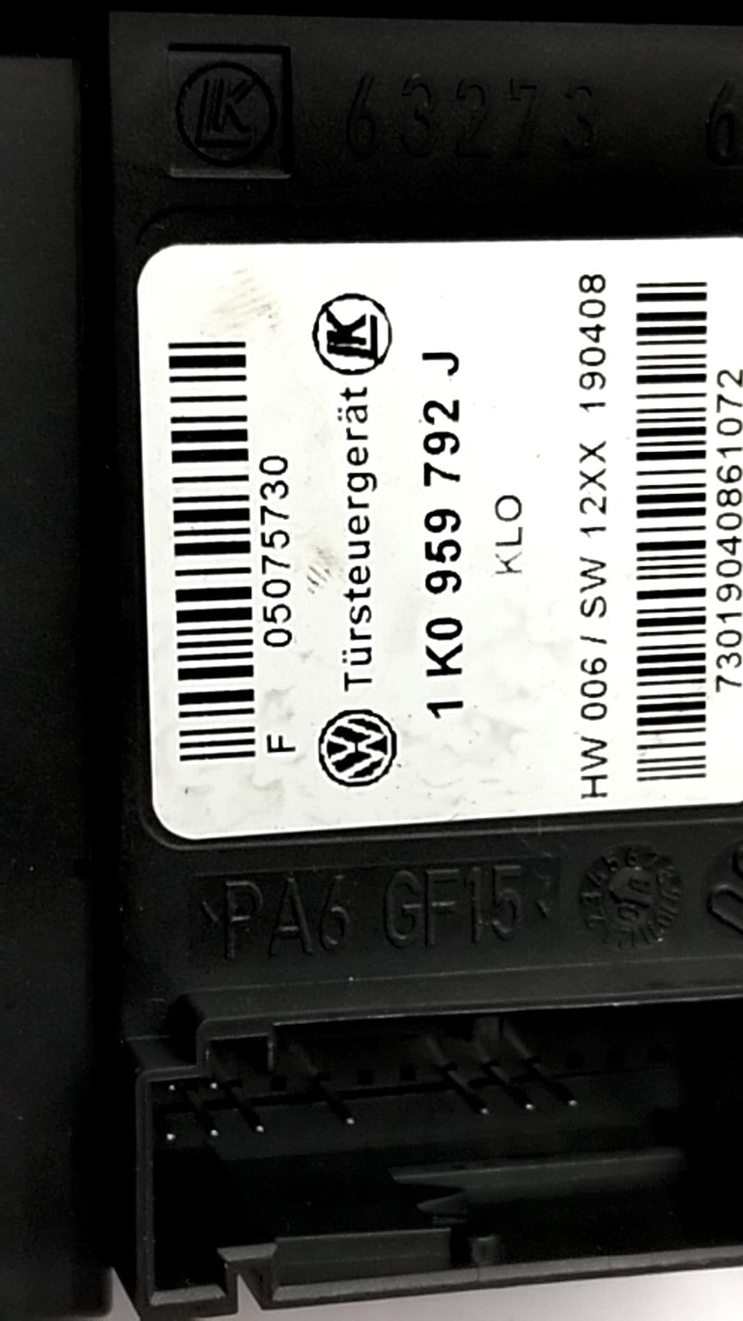 Motor elevalunas delantero derecho VOLKSWAGEN GOLF V BERLINA (1K1) 2
