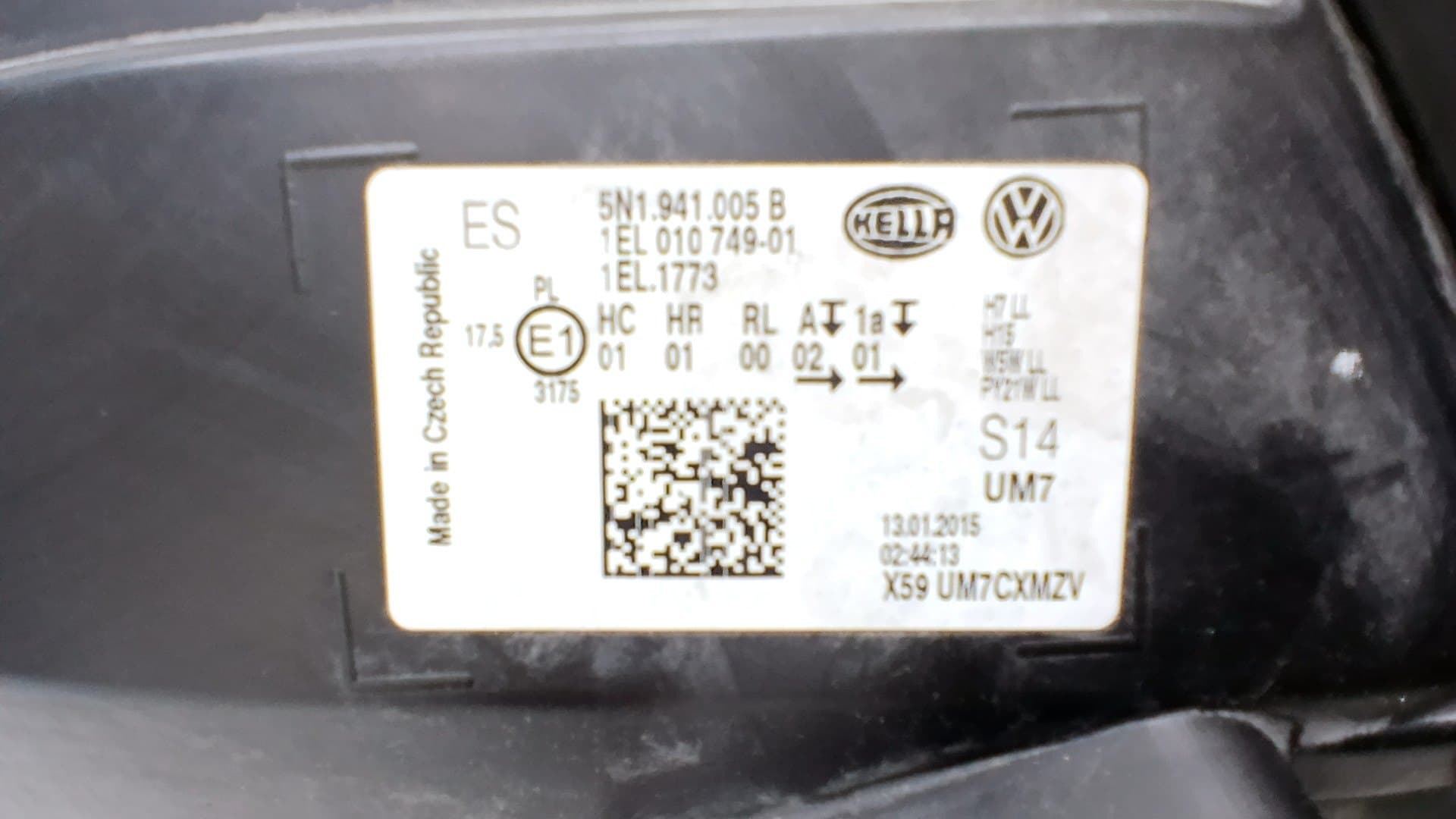 Faro izquierdo VOLKSWAGEN TIGUAN (AX1) 2