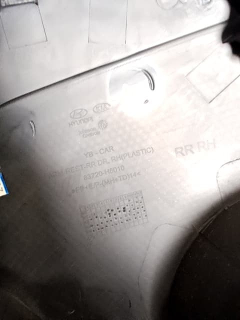 Guarnecido puerta trasera derecha KIA RIO 2