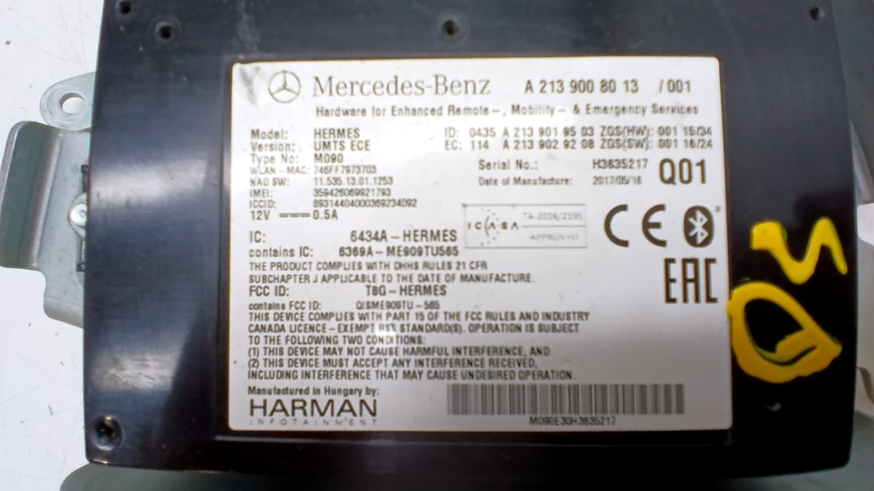 Modulo electronico MERCEDES-BENZ CLASE A (W169) 2