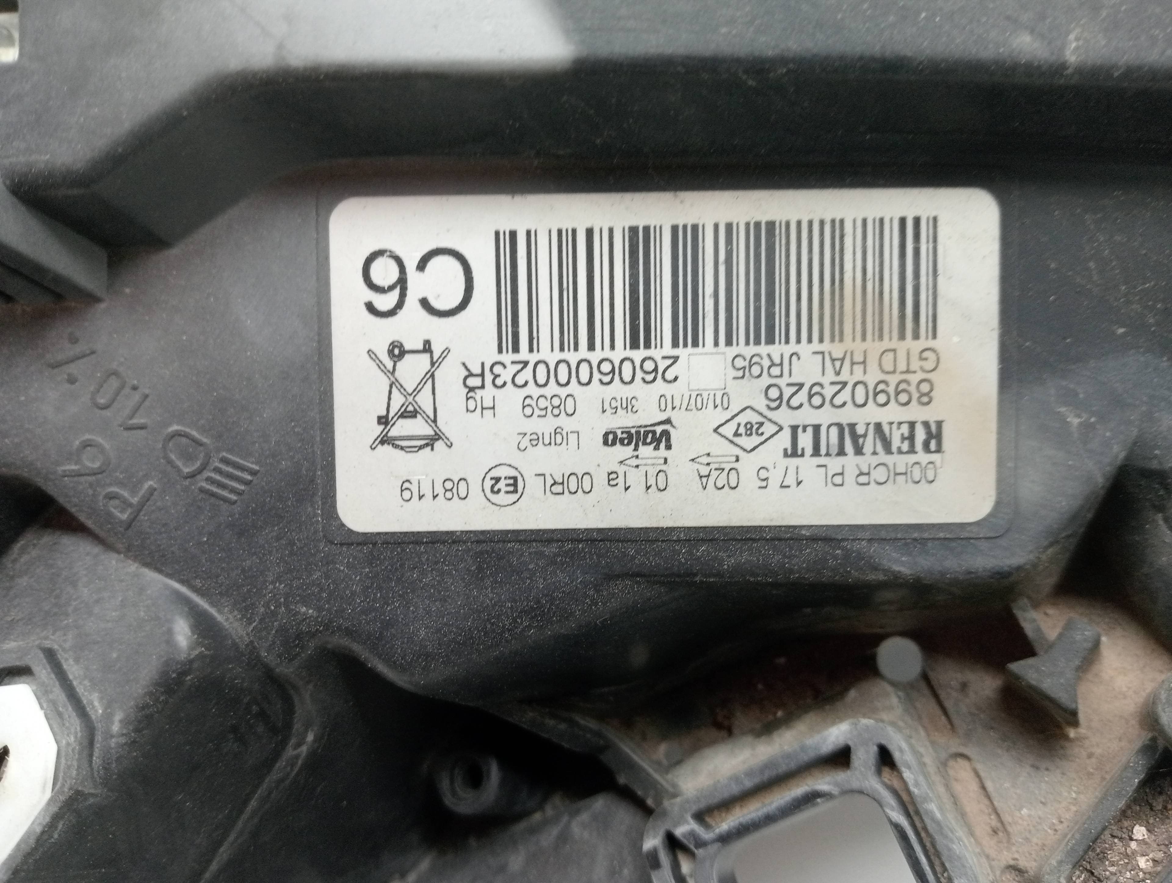 Faro izquierdo RENAULT SCENIC III