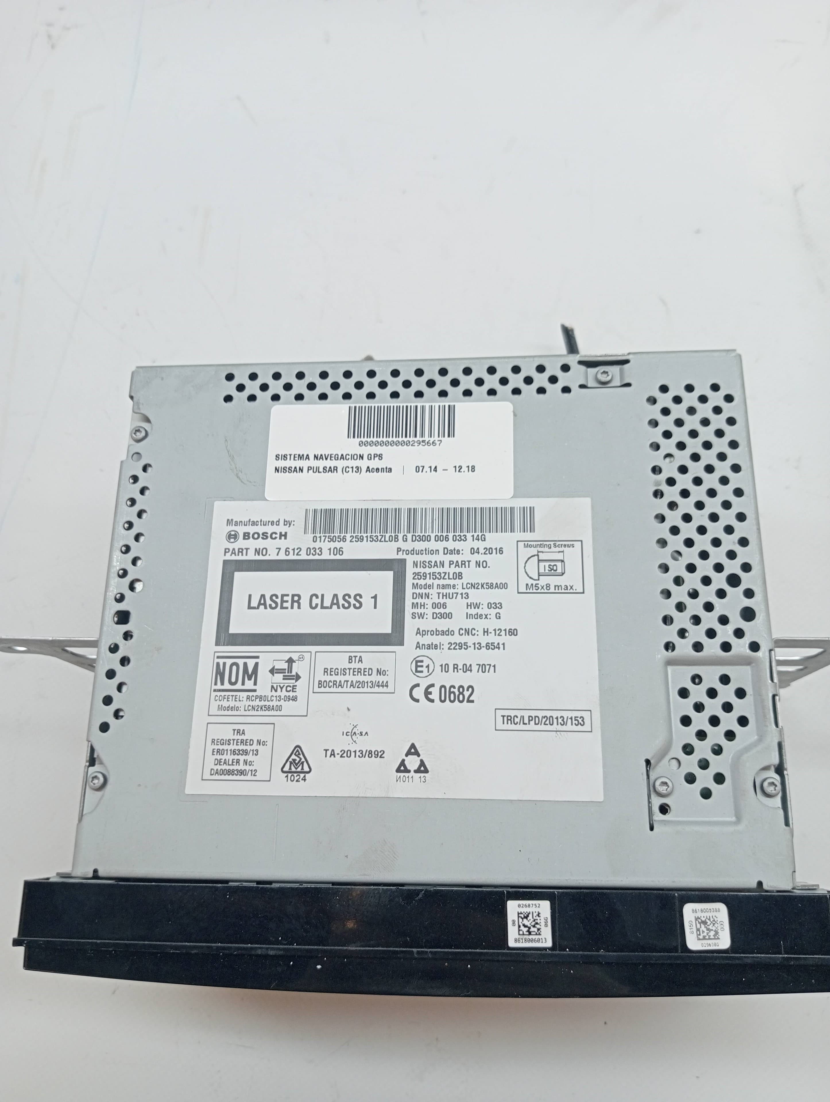 Sistema navegacion gps NISSAN PULSAR (C13) 3