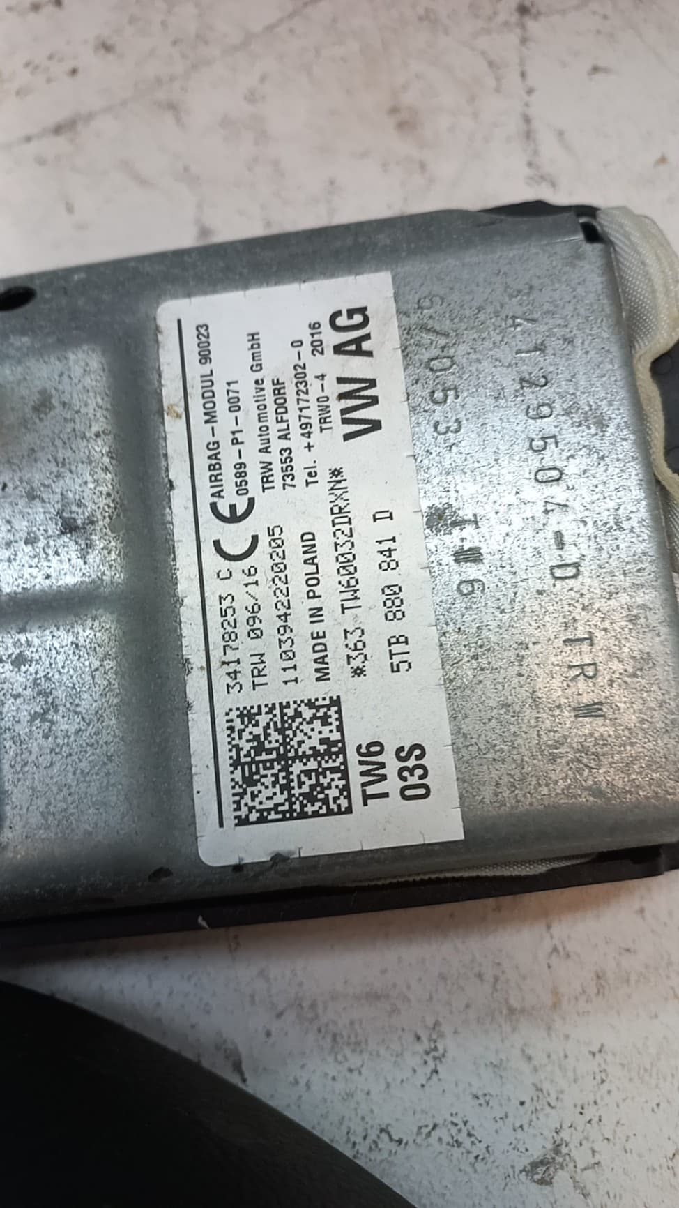 Kit airbag VOLKSWAGEN TIGUAN (AX1) 2