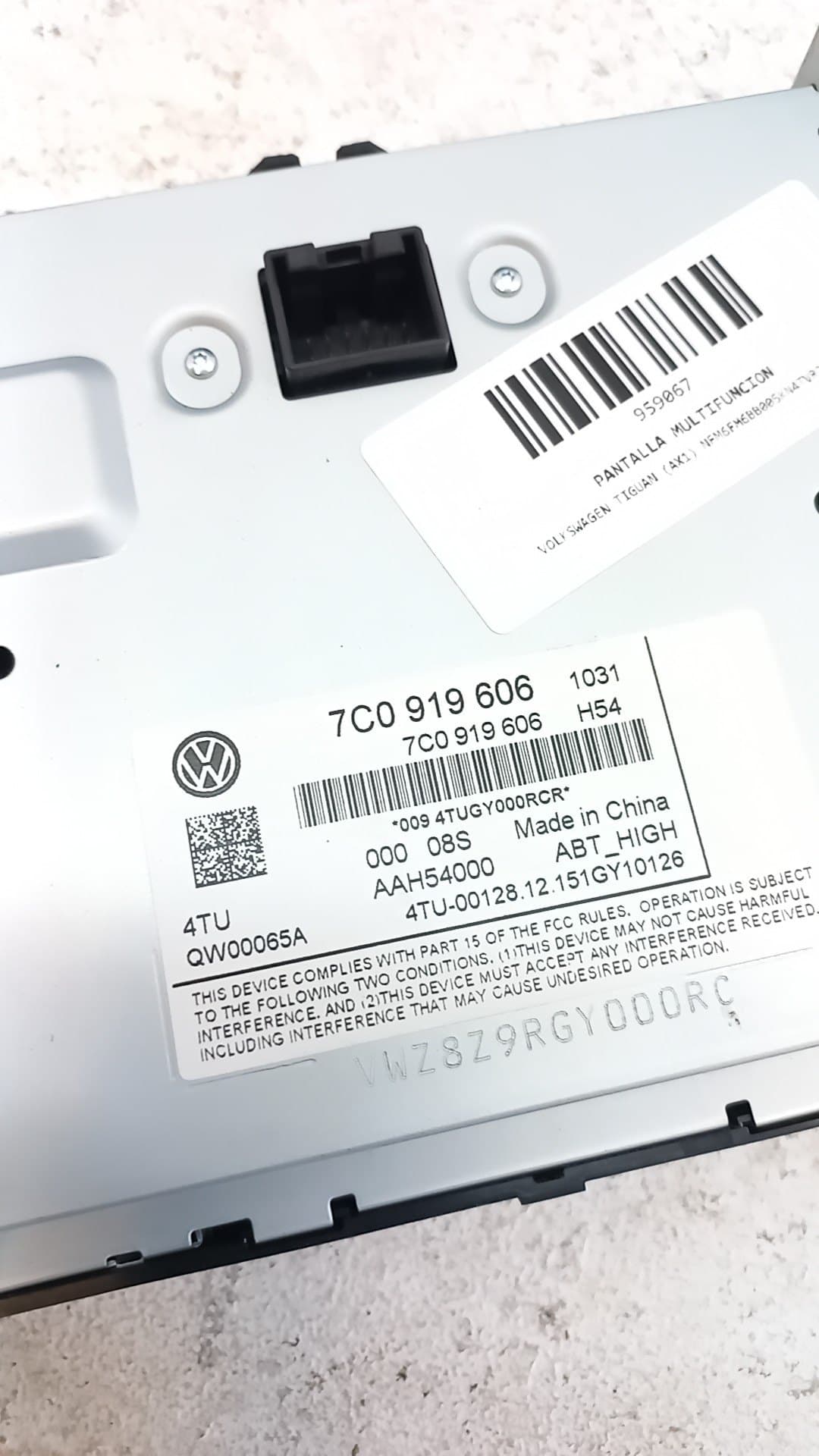 Pantalla multifuncion VOLKSWAGEN TIGUAN (AX1) 4