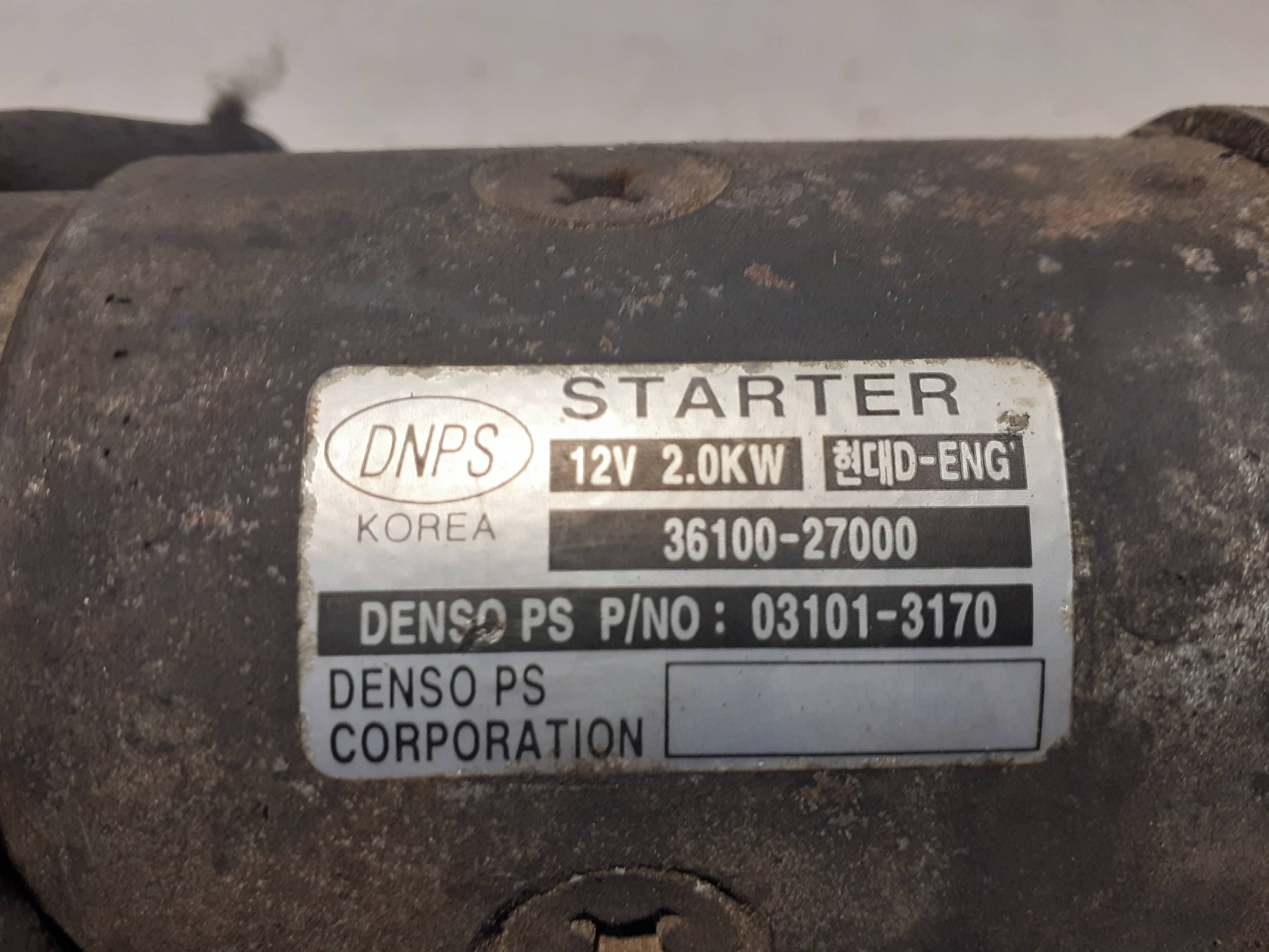 Motor arranque KIA CARENS 2