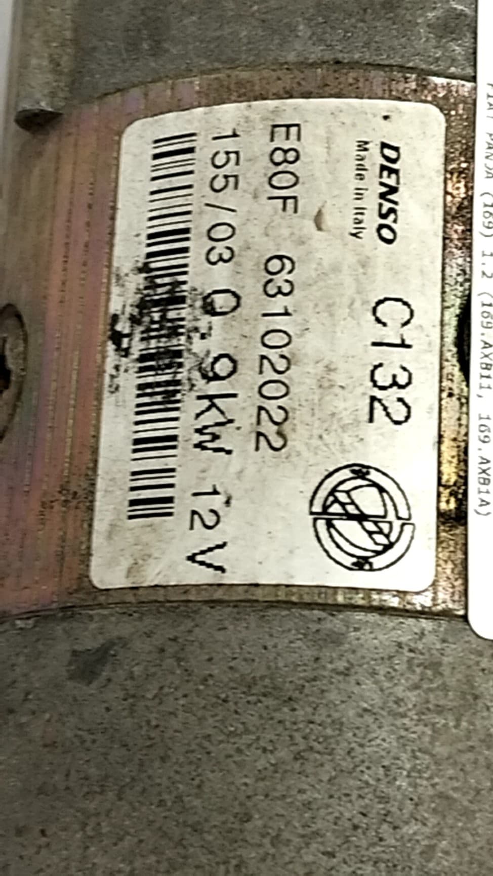 Motor arranque FIAT PANDA (169) 3