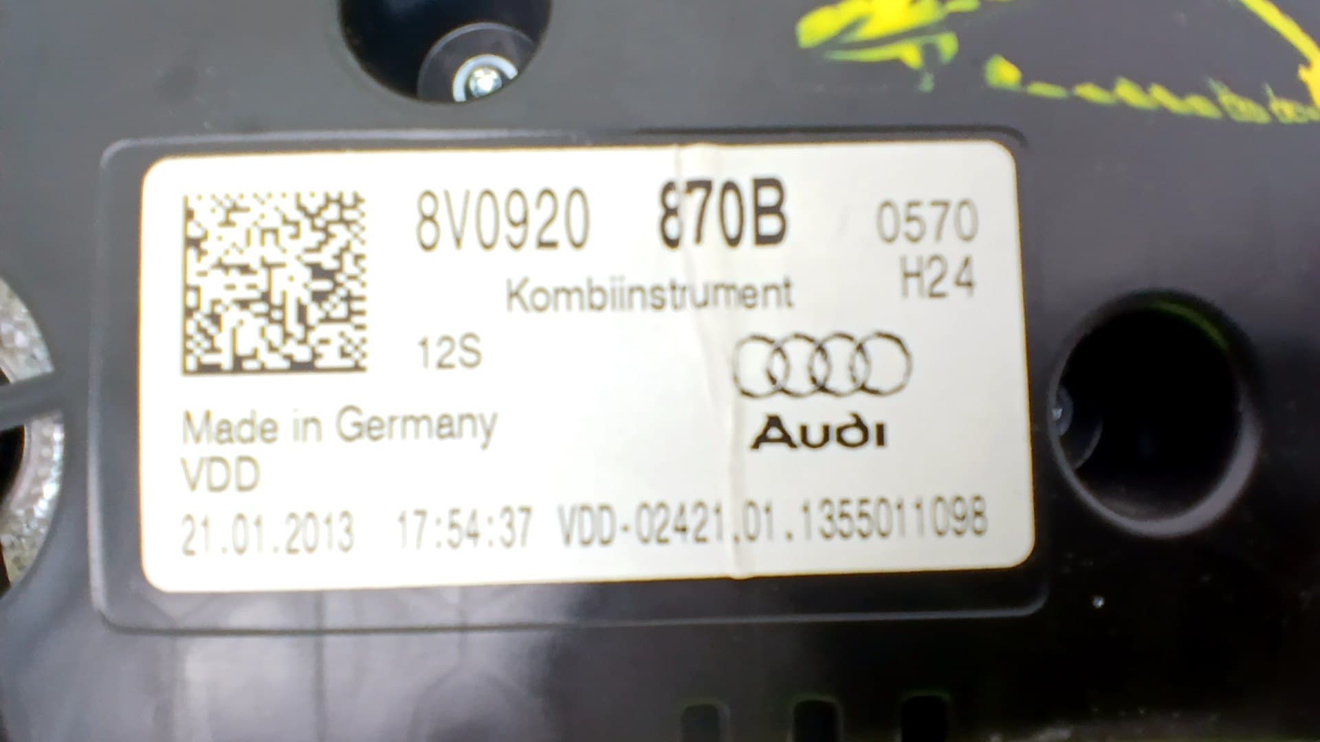 Cuadro instrumentos AUDI A3 (8V) 2