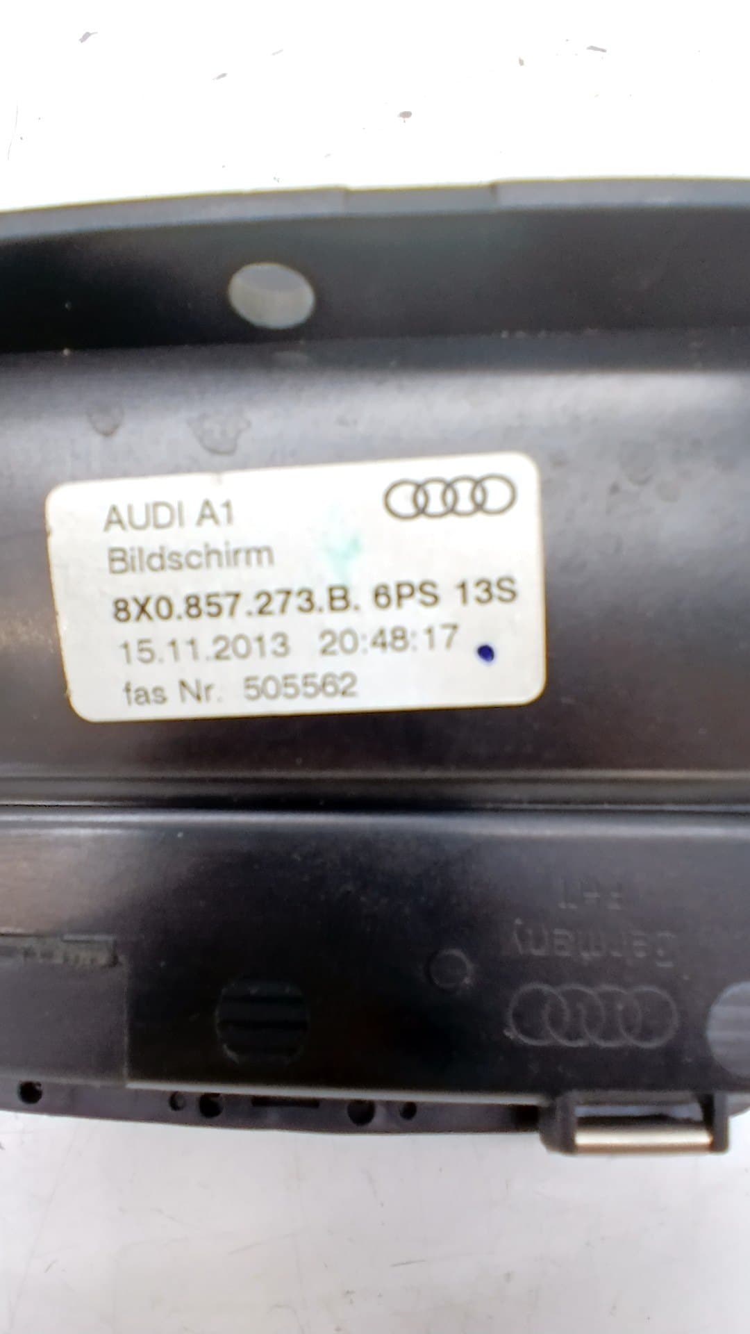 Pantalla multifuncion AUDI A1 SPORTBACK (8XF) 2