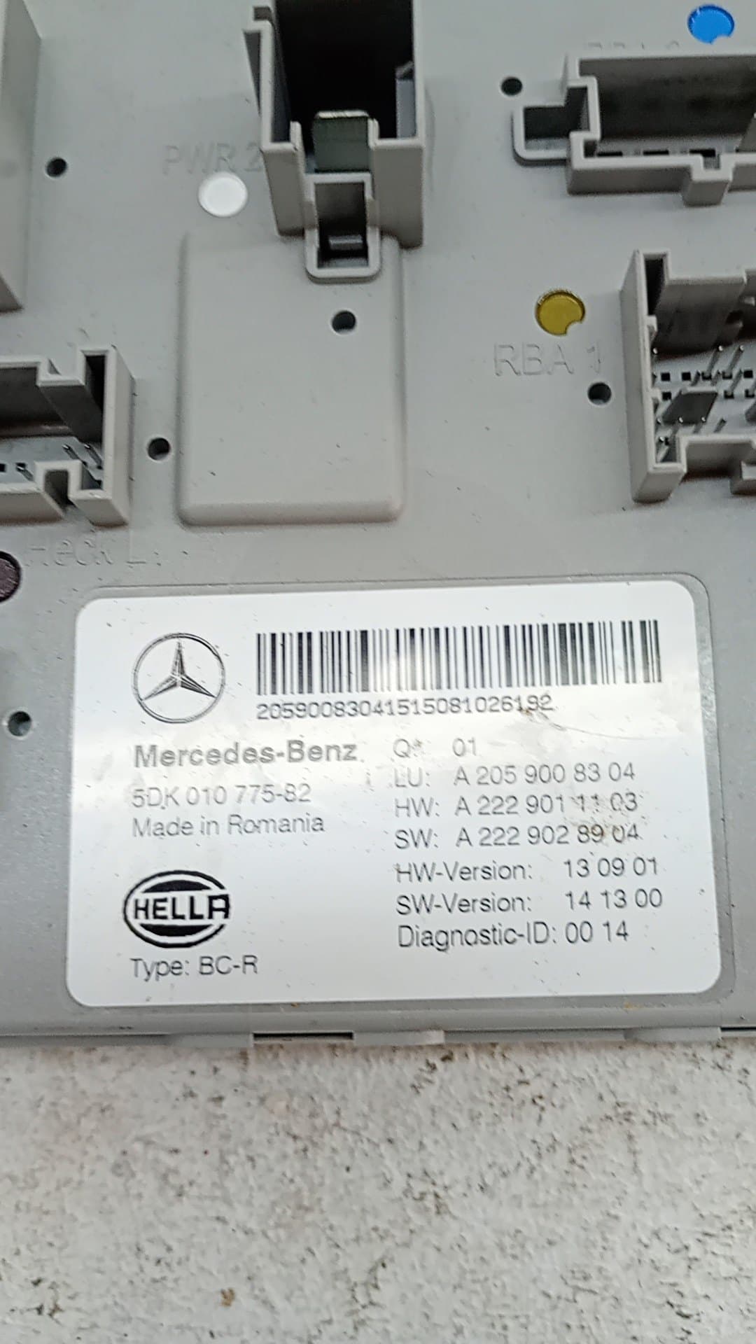 Modulo electronico MERCEDES-BENZ C-CLASS 3