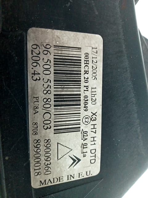 Faro derecho CITROEN C5 BERLINA 4