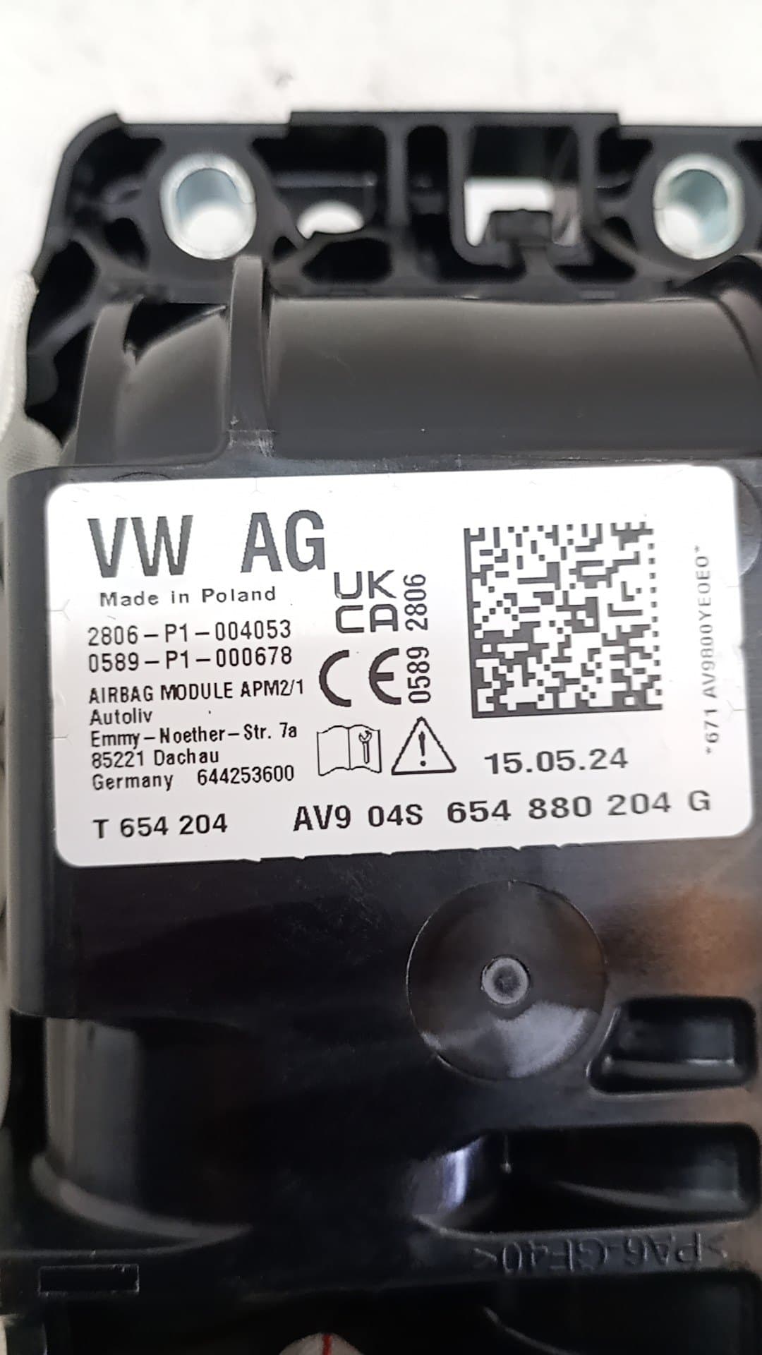 Airbag delantero derecho SKODA KAMIQ (NW4) 2