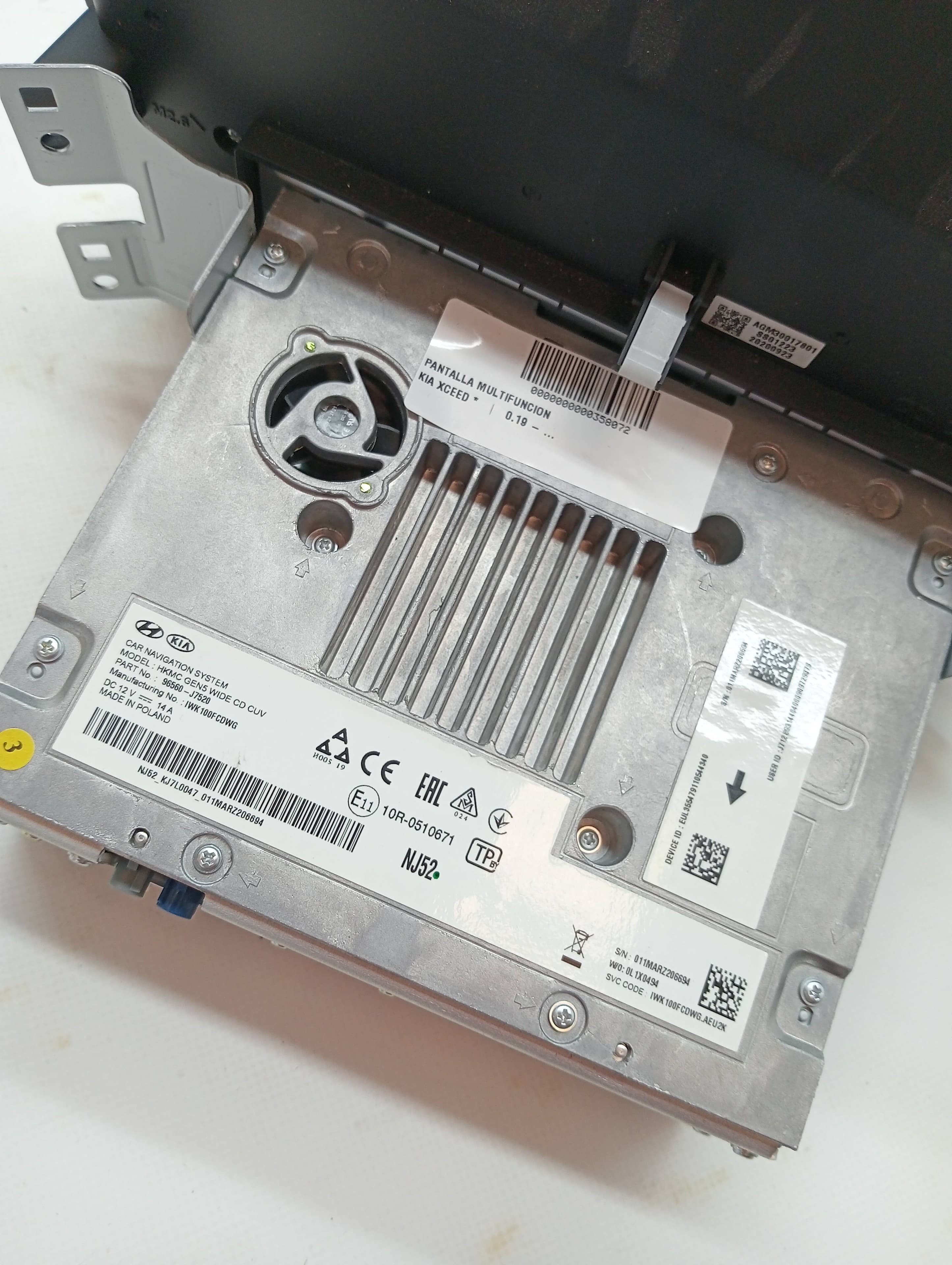 Pantalla multifuncion KIA XCEED 2
