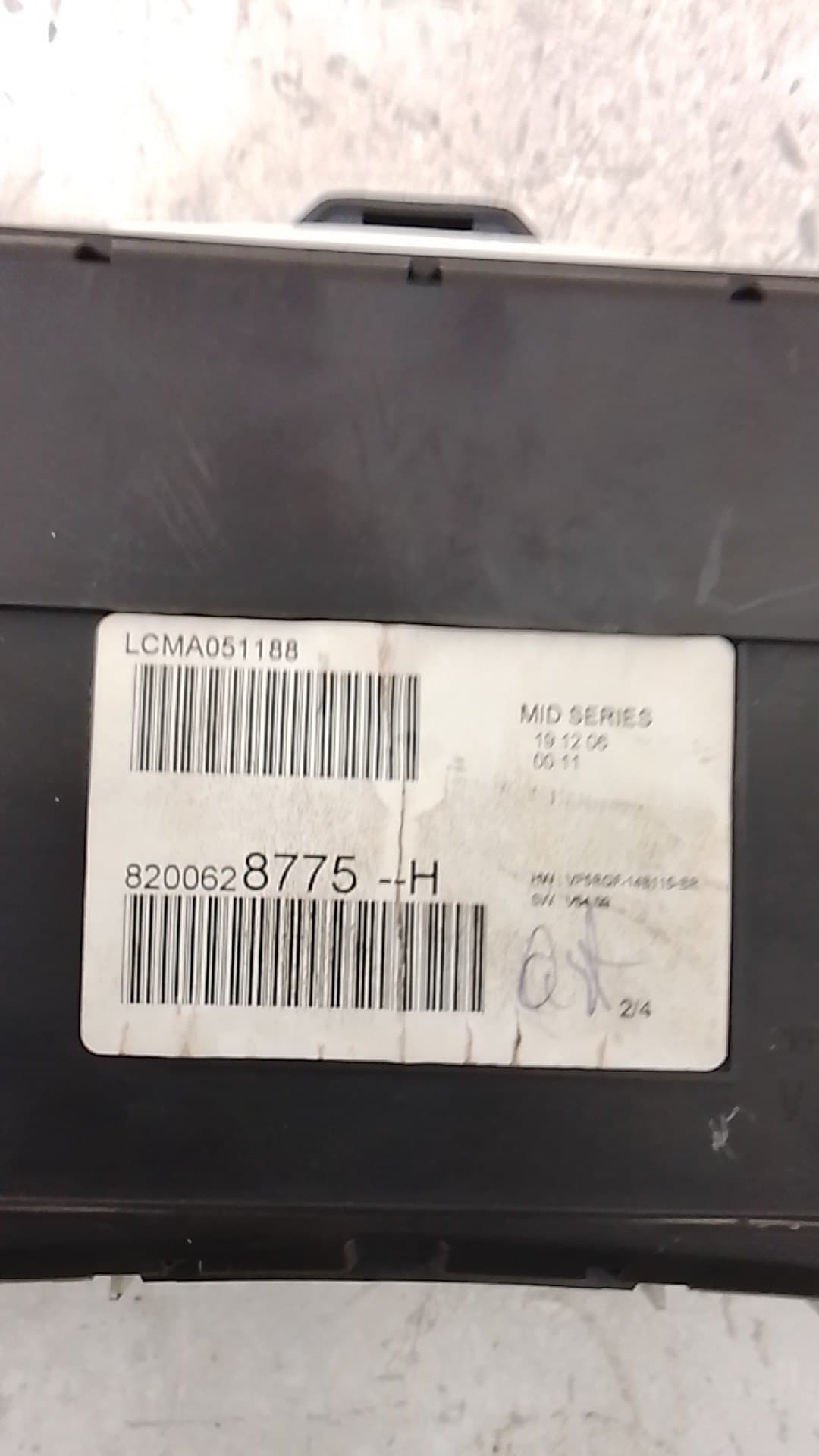 Cuadro instrumentos RENAULT CLIO III 2