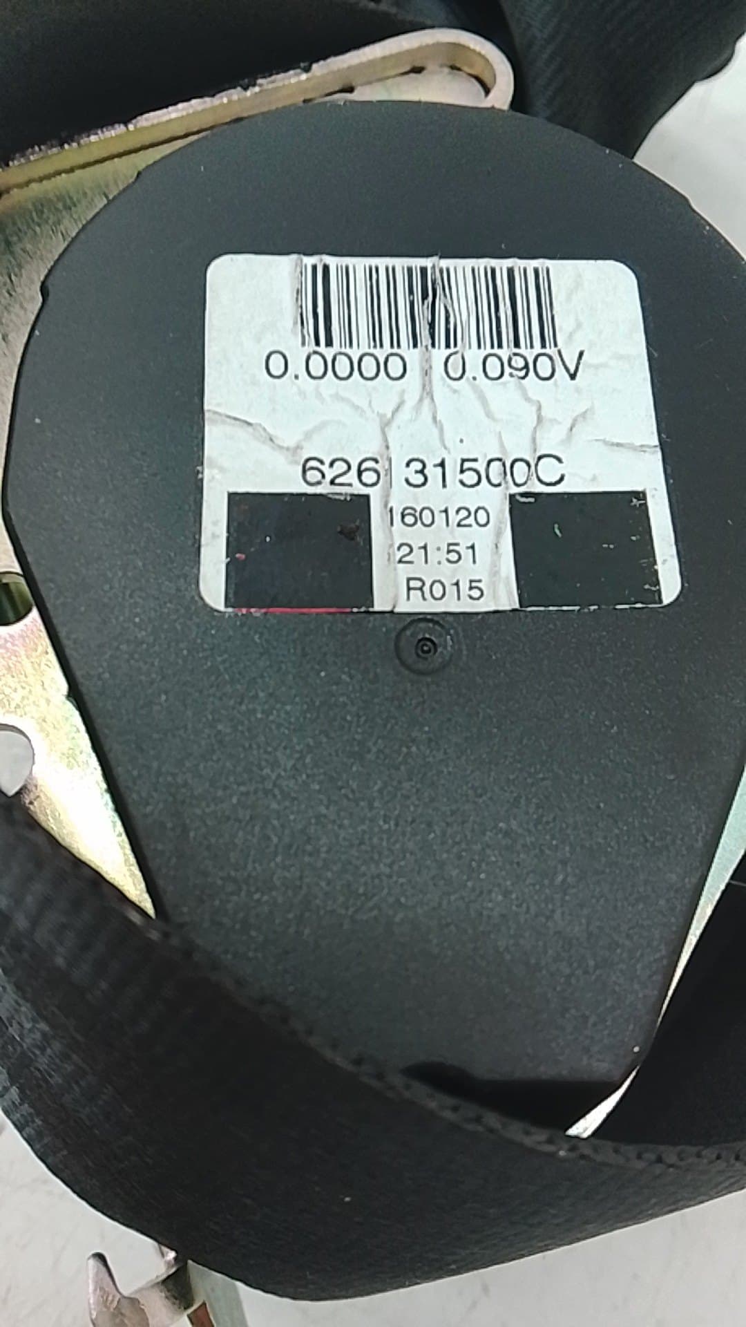 Cinturon seguridad trasero central RENAULT GRAND SCENIC 2
