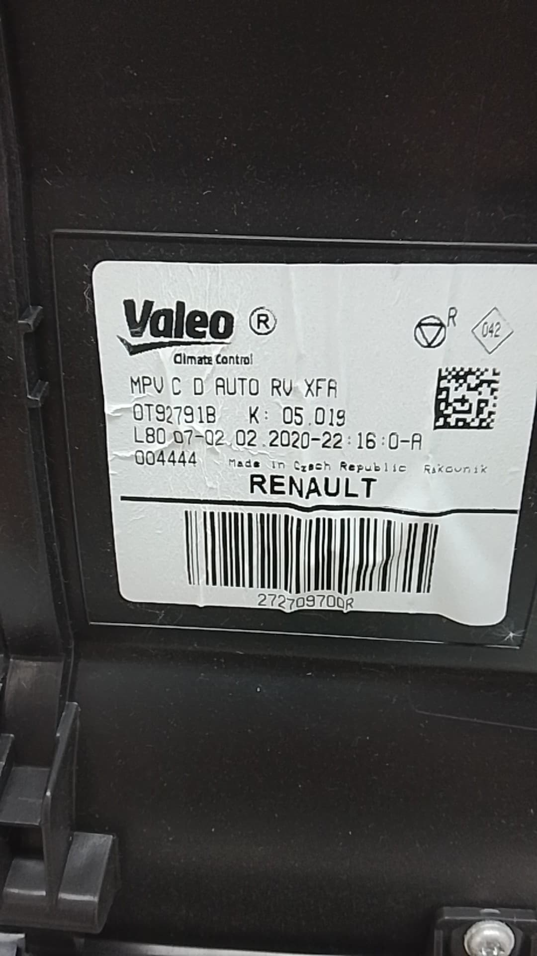 Mueble interior calefaccion RENAULT GRAND SCENIC 2