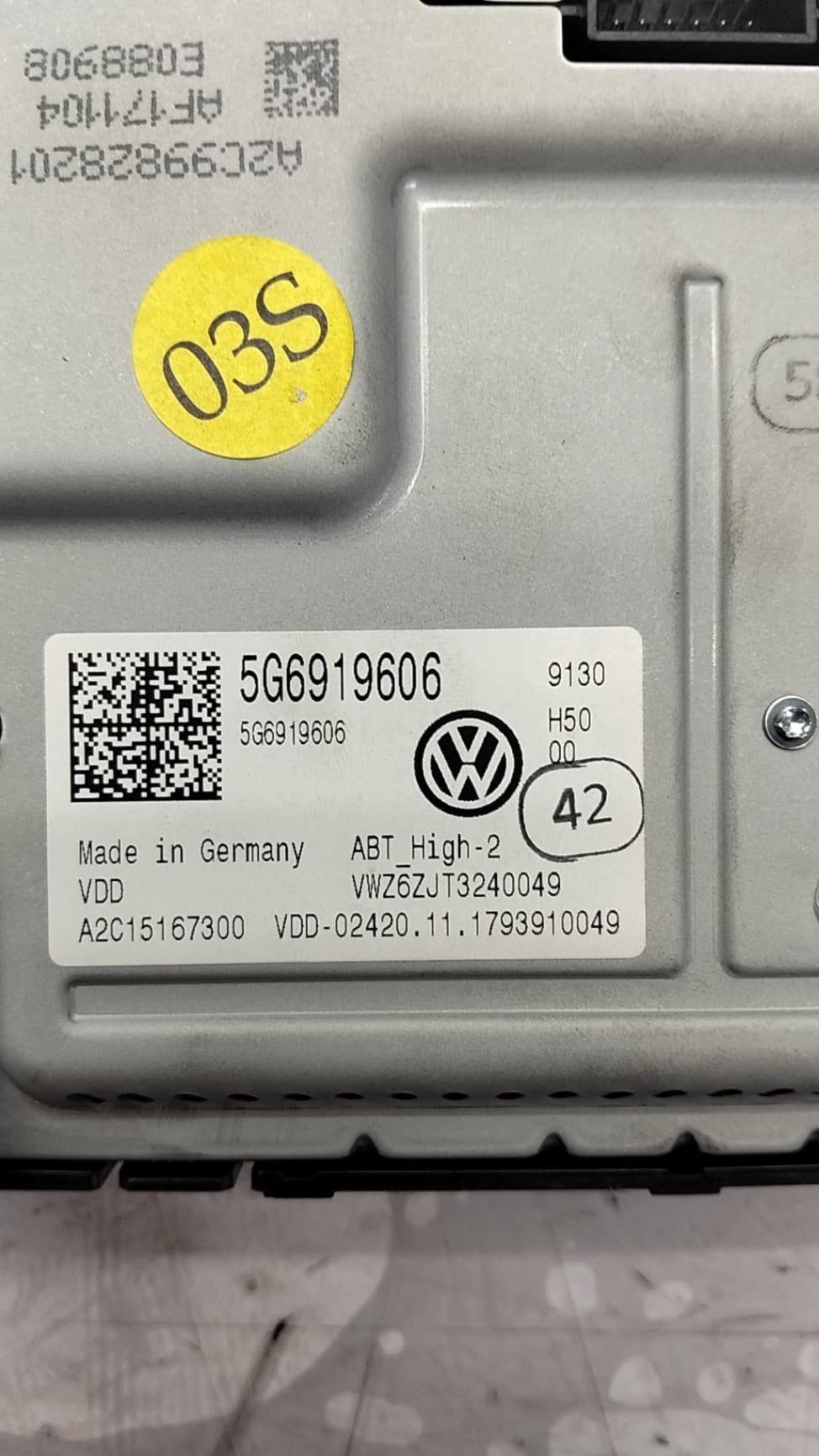 Pantalla multifuncion VOLKSWAGEN GOLF VII LIM 2