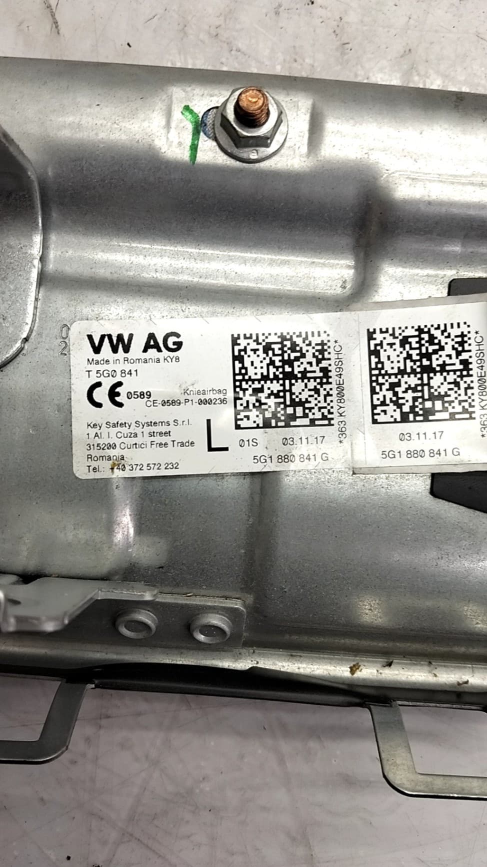 Airbag rodillas VOLKSWAGEN GOLF VII LIM 2