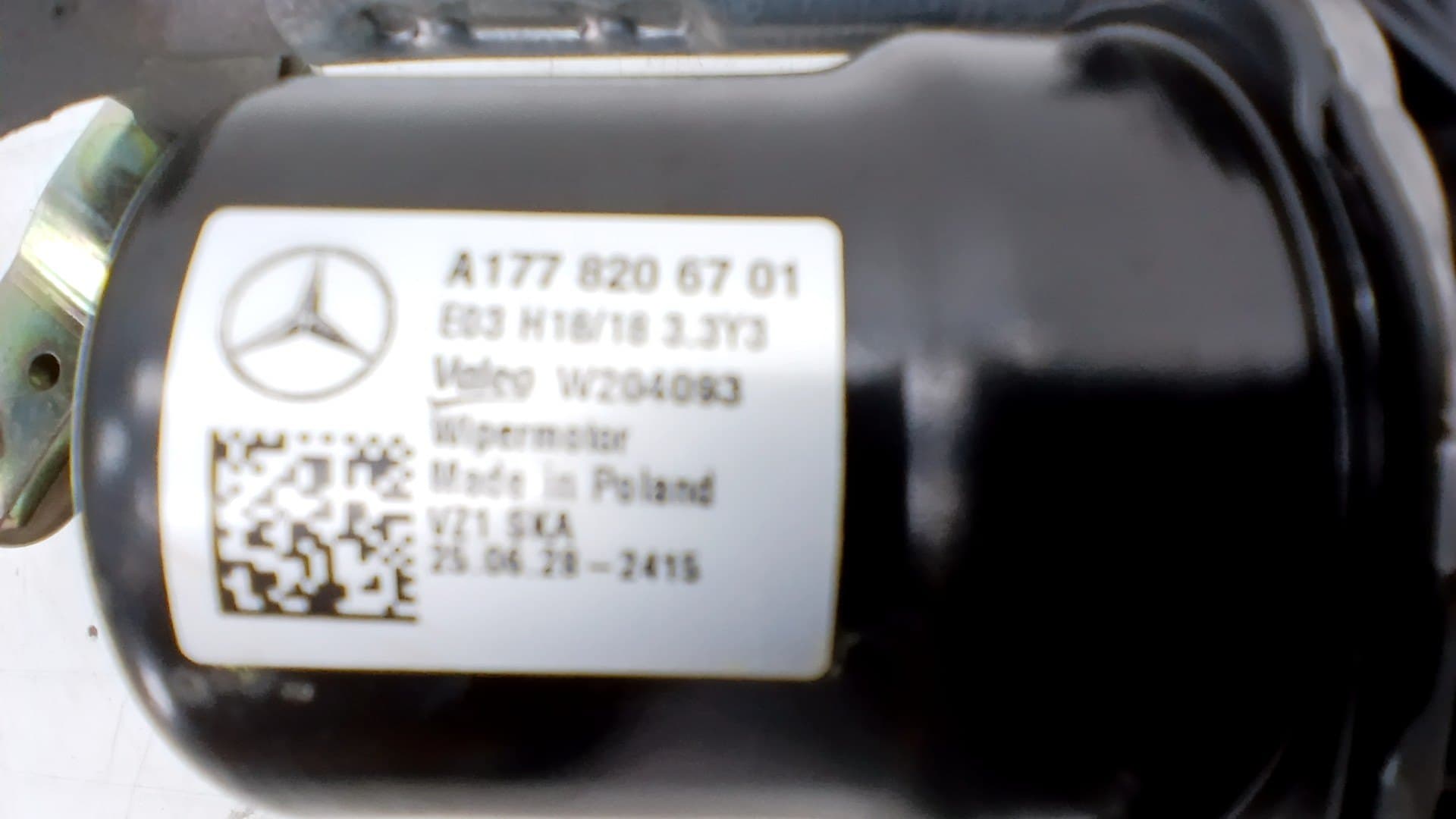 Motor limpia delantero MERCEDES-BENZ A-CLASS 2