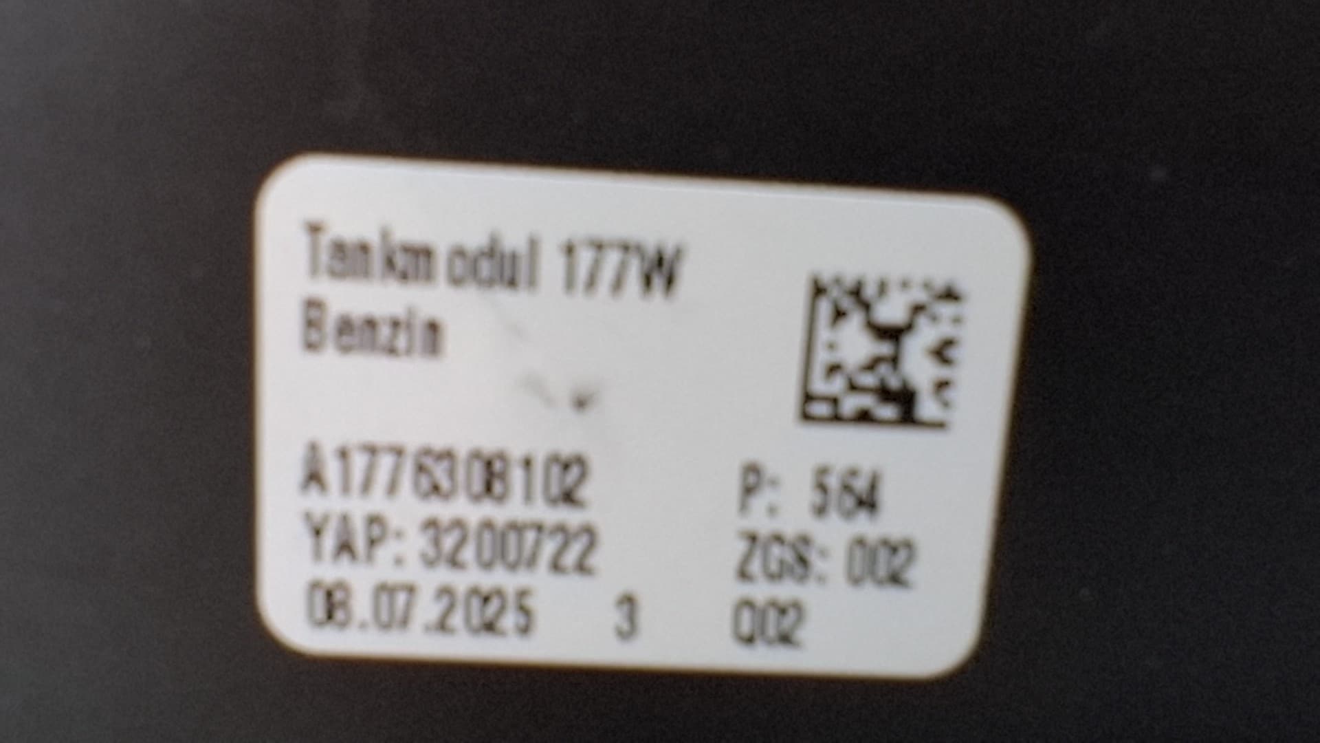 Tapa exterior combustible MERCEDES-BENZ A-CLASS 2