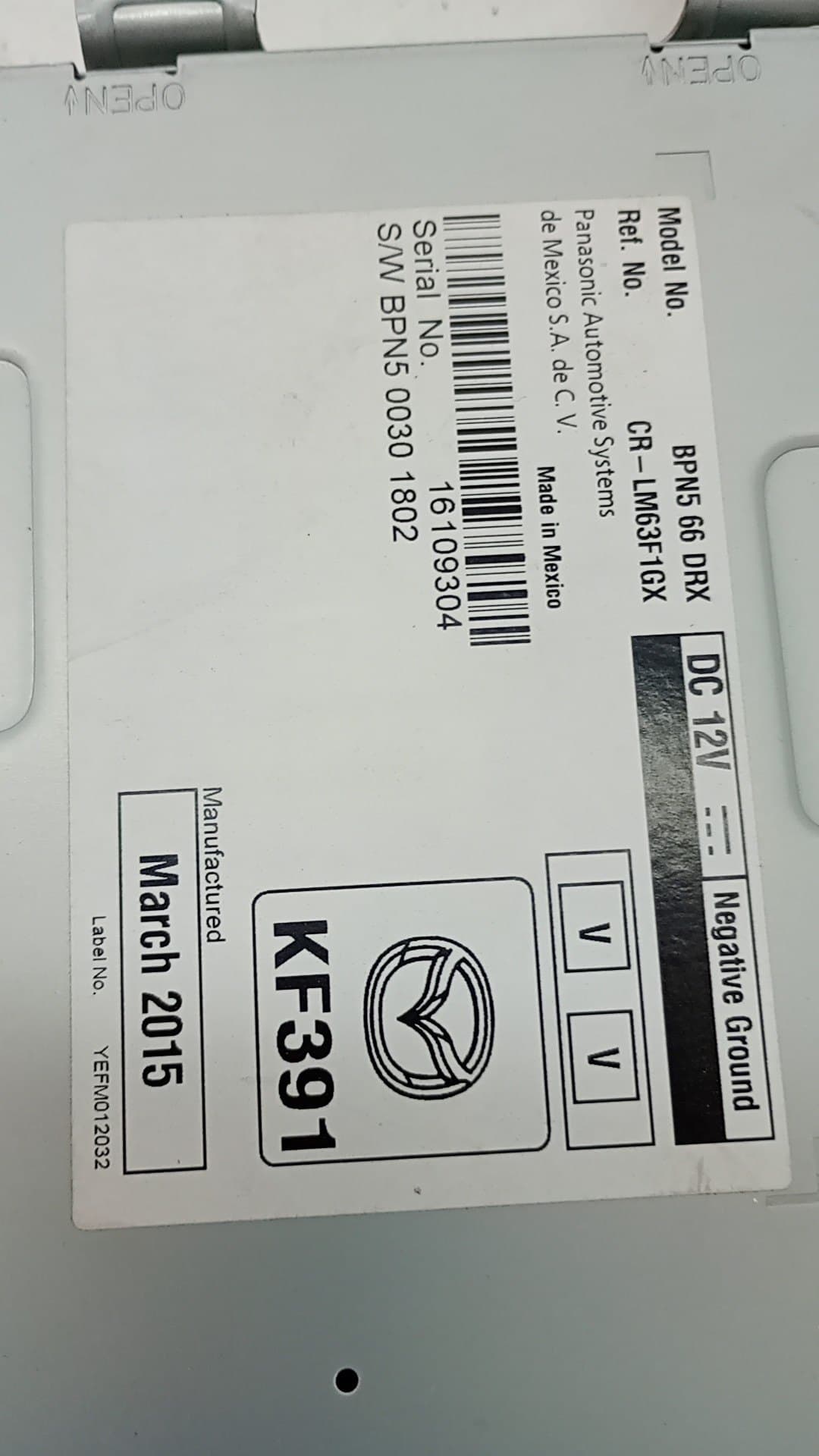 Modulo electronico MAZDA 3 3