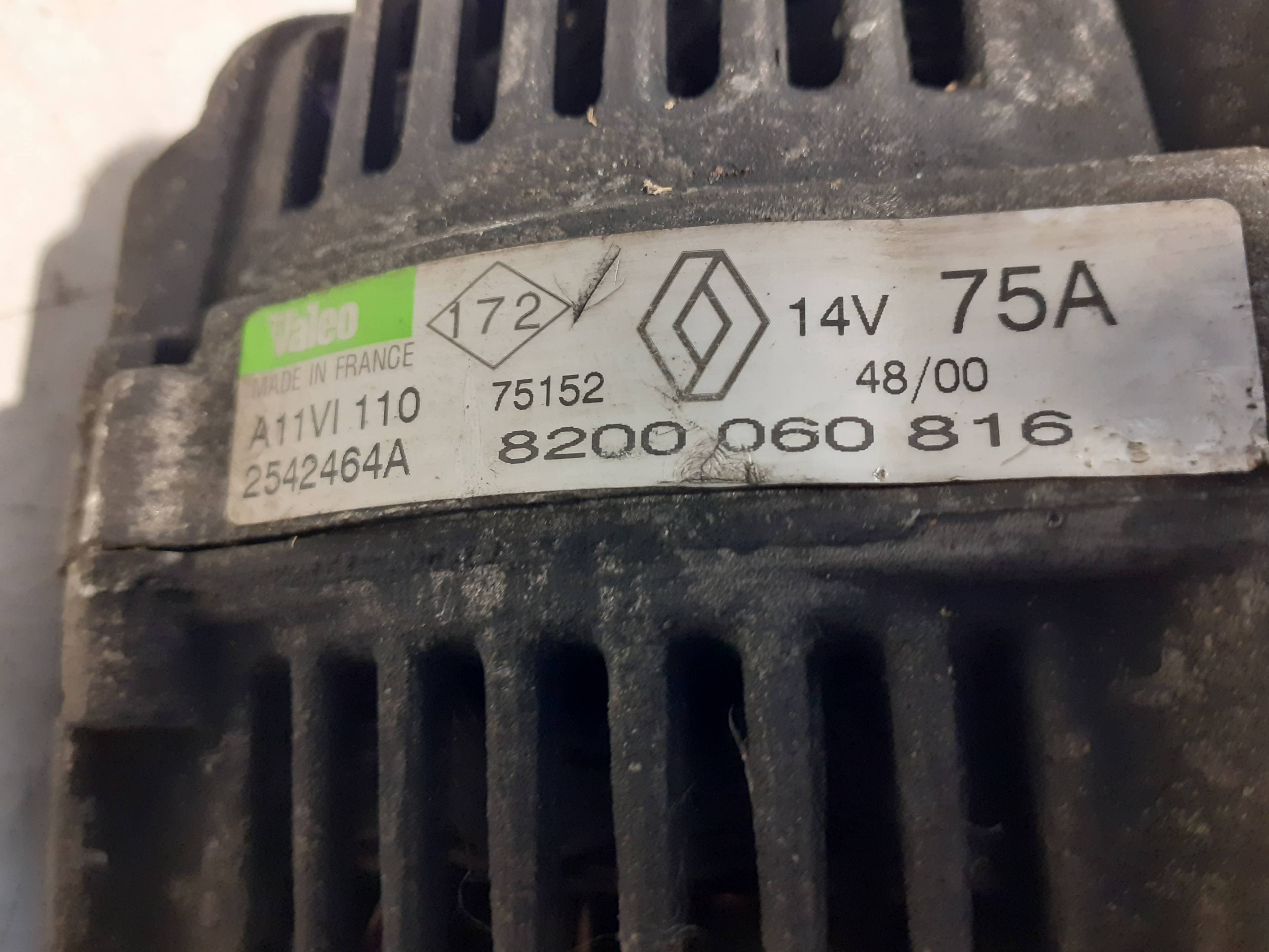Alternador RENAULT CLIO II FASE I (B/CBO) 2