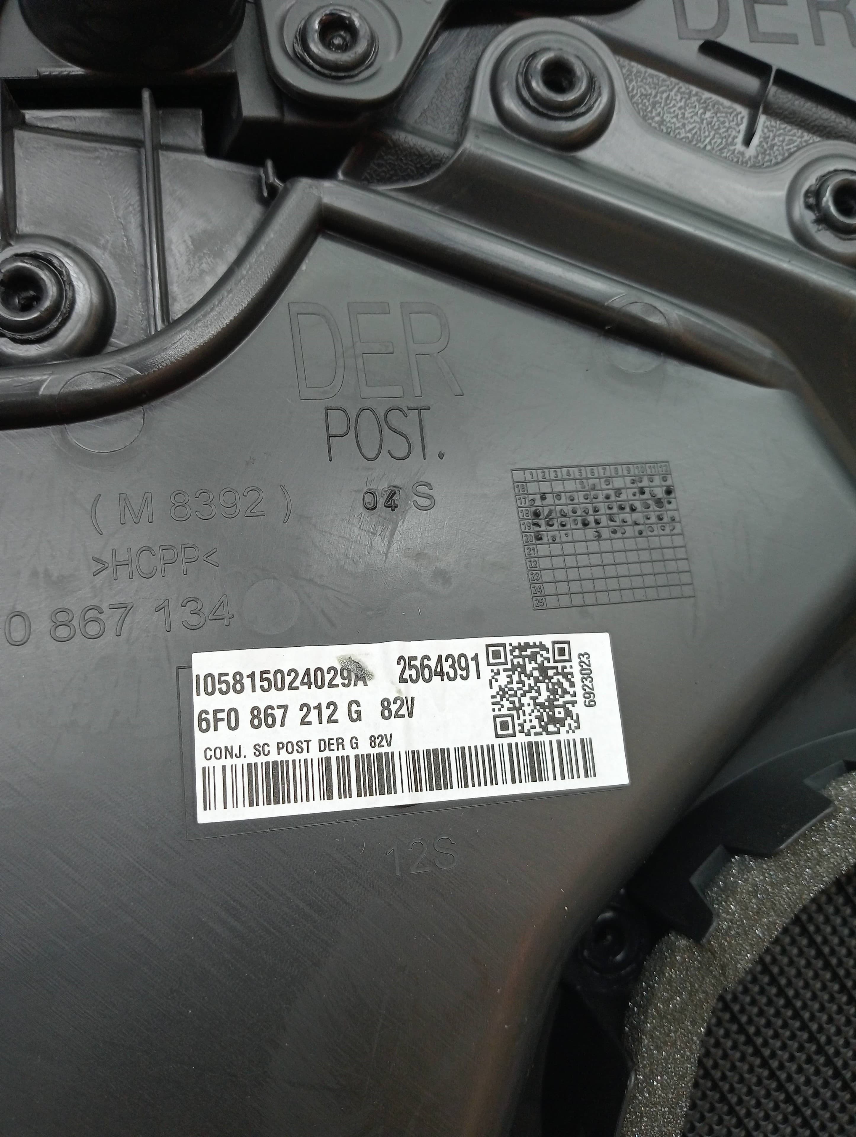 Guarnecido puerta trasera derecha SEAT IBIZA ST (6P8) 3