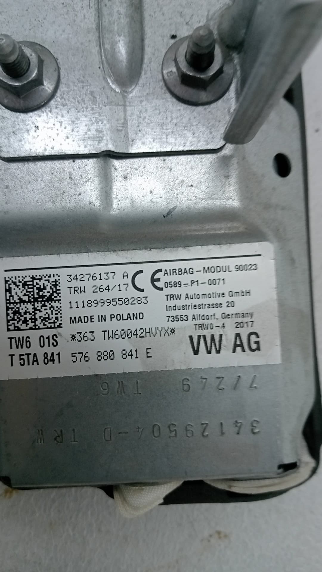 Airbag rodillas SEAT ATECA (KH7)