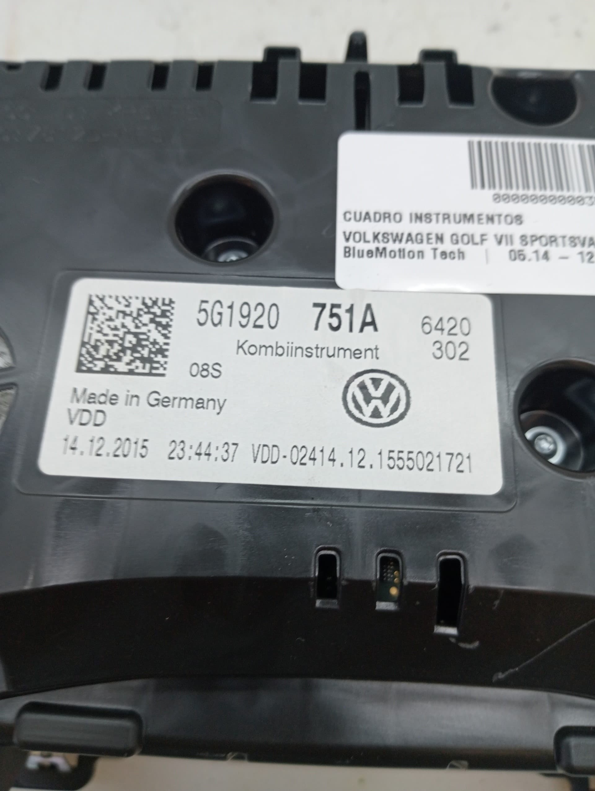 Cuadro instrumentos VOLKSWAGEN GOLF VII SPORTSVAN 2