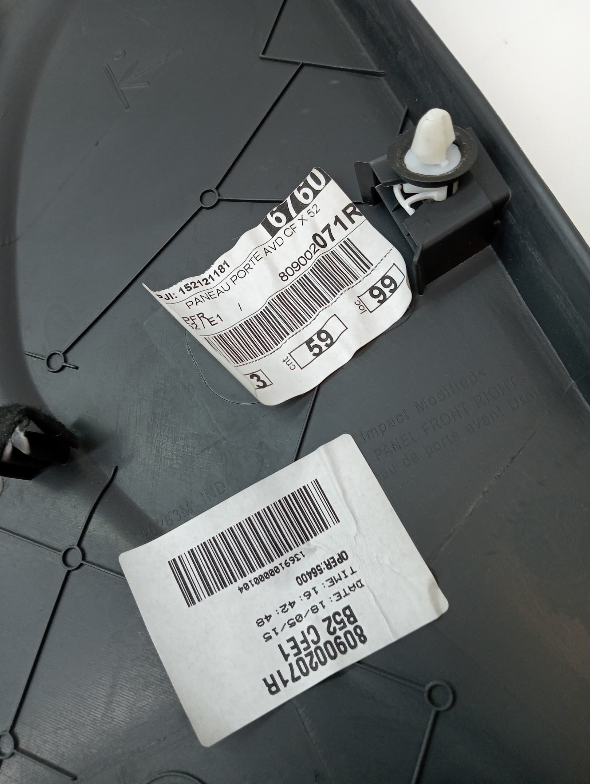 Guarnecido puerta delantera derecha DACIA LOGAN II