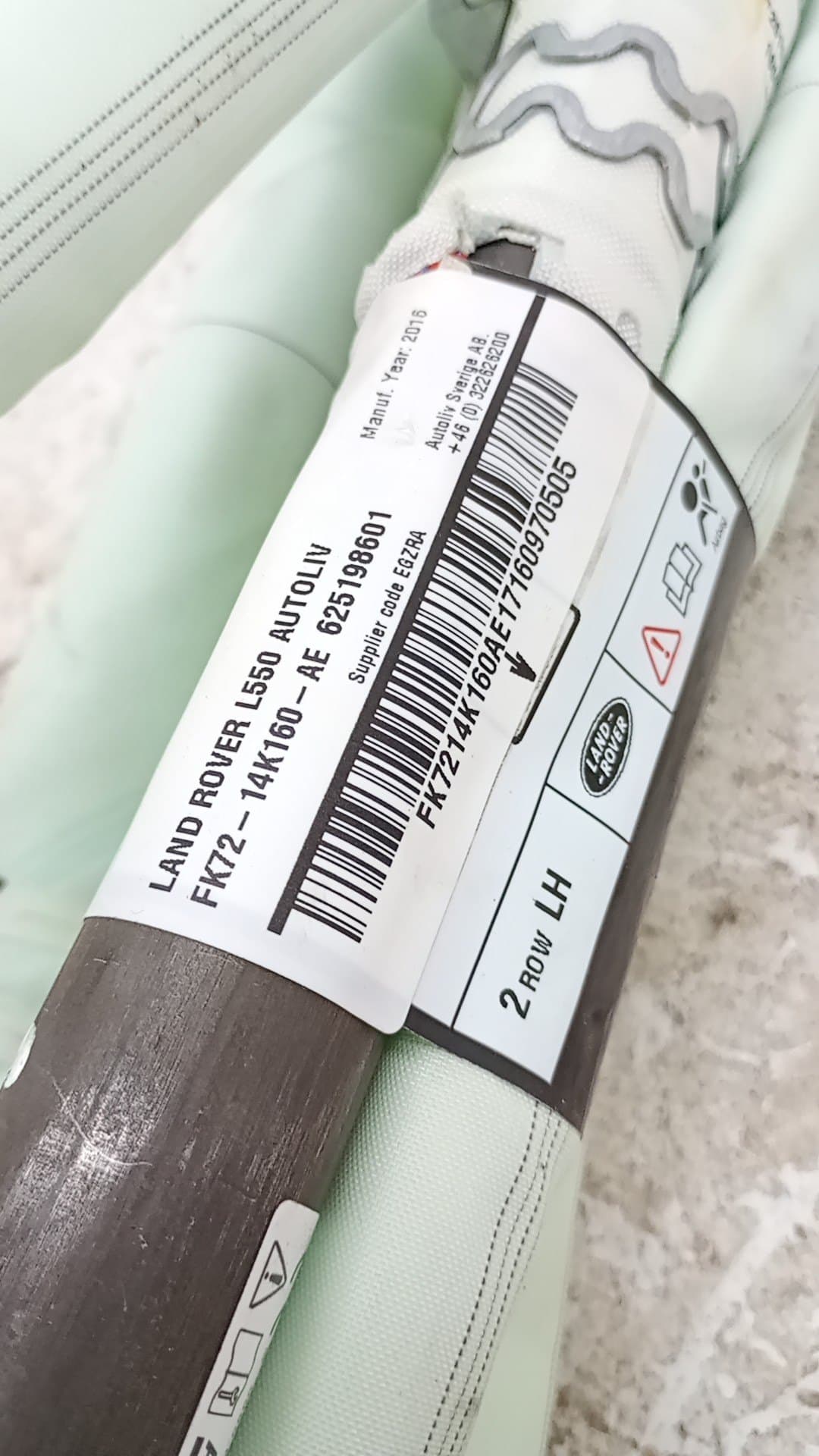 Airbag cortina delantero izquierdo LAND ROVER DISCOVERY 2