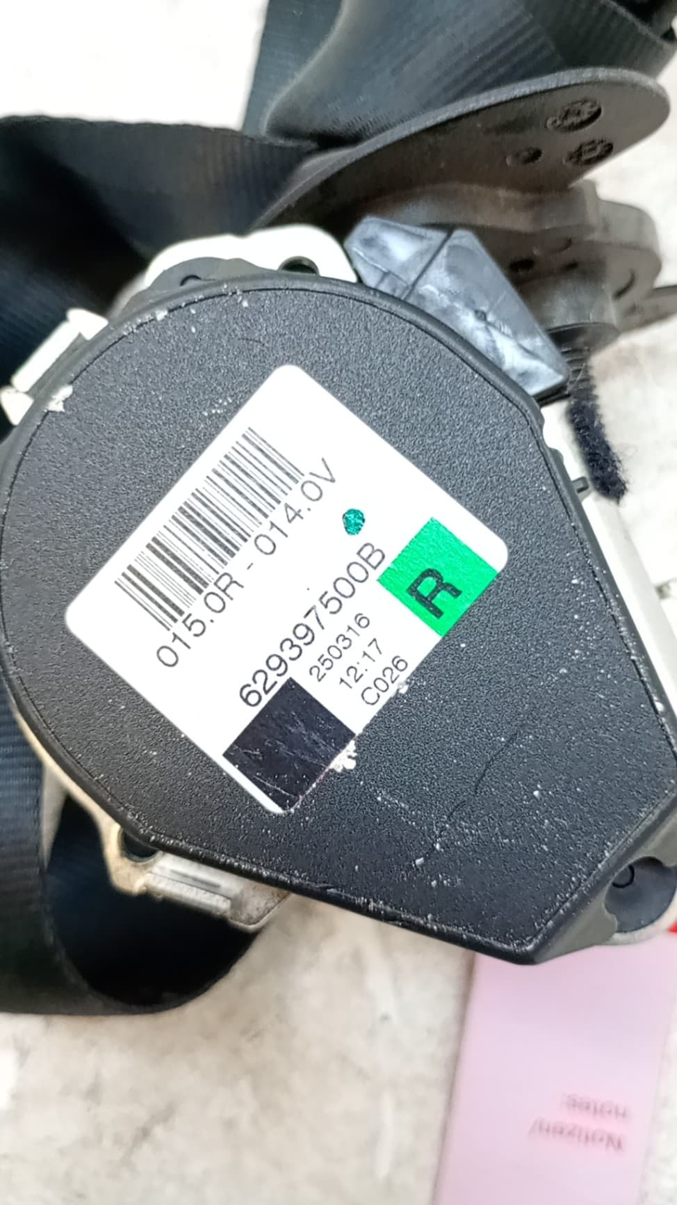 Cinturon seguridad trasero derecho LAND ROVER DISCOVERY 2