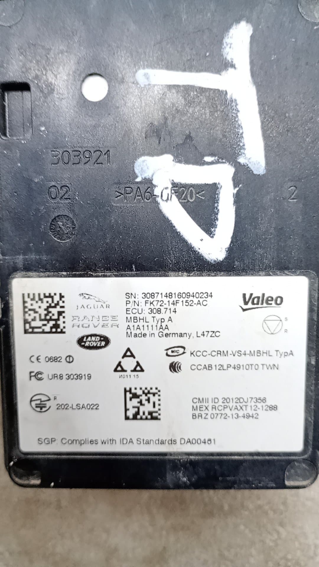 Sensor airbag LAND ROVER DISCOVERY 2