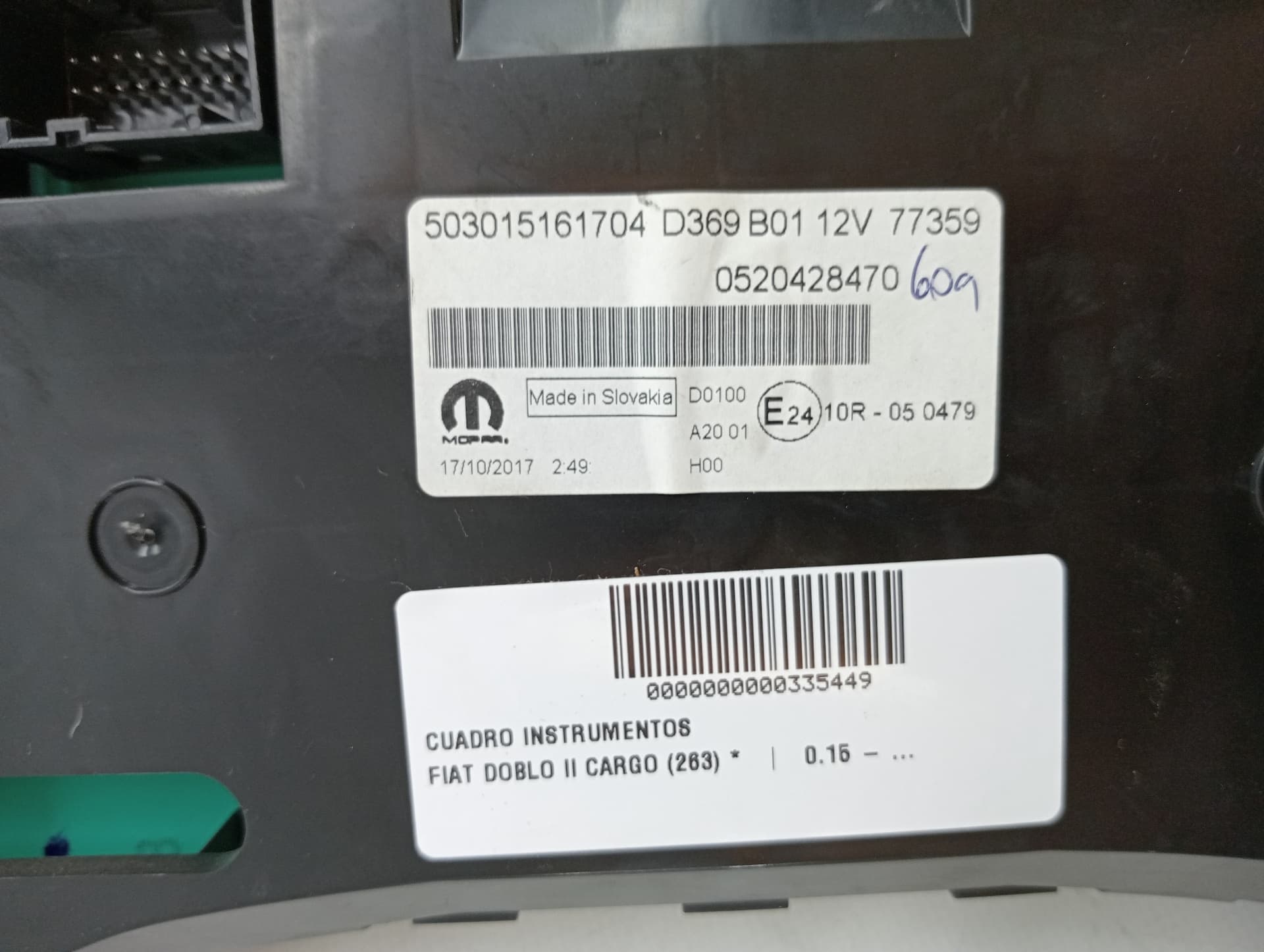 Cuadro instrumentos FIAT DOBLO II CARGO (263) 2