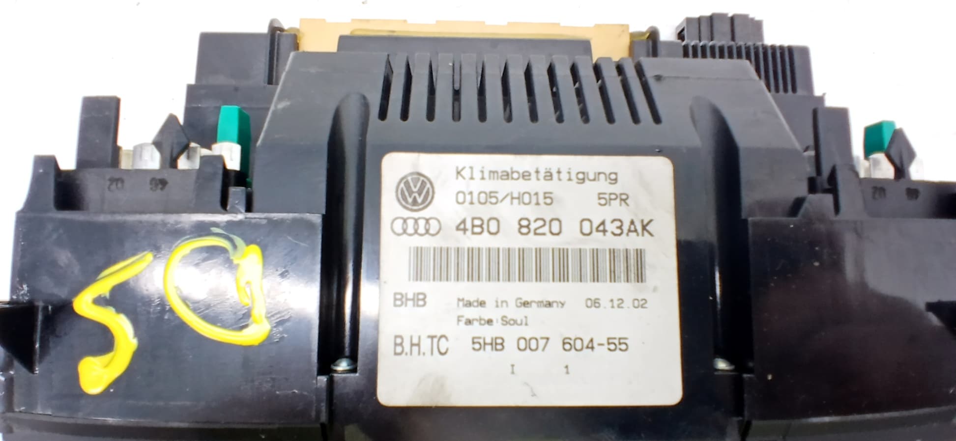 Mando climatizador AUDI A6 BERLINA (4B2) 2