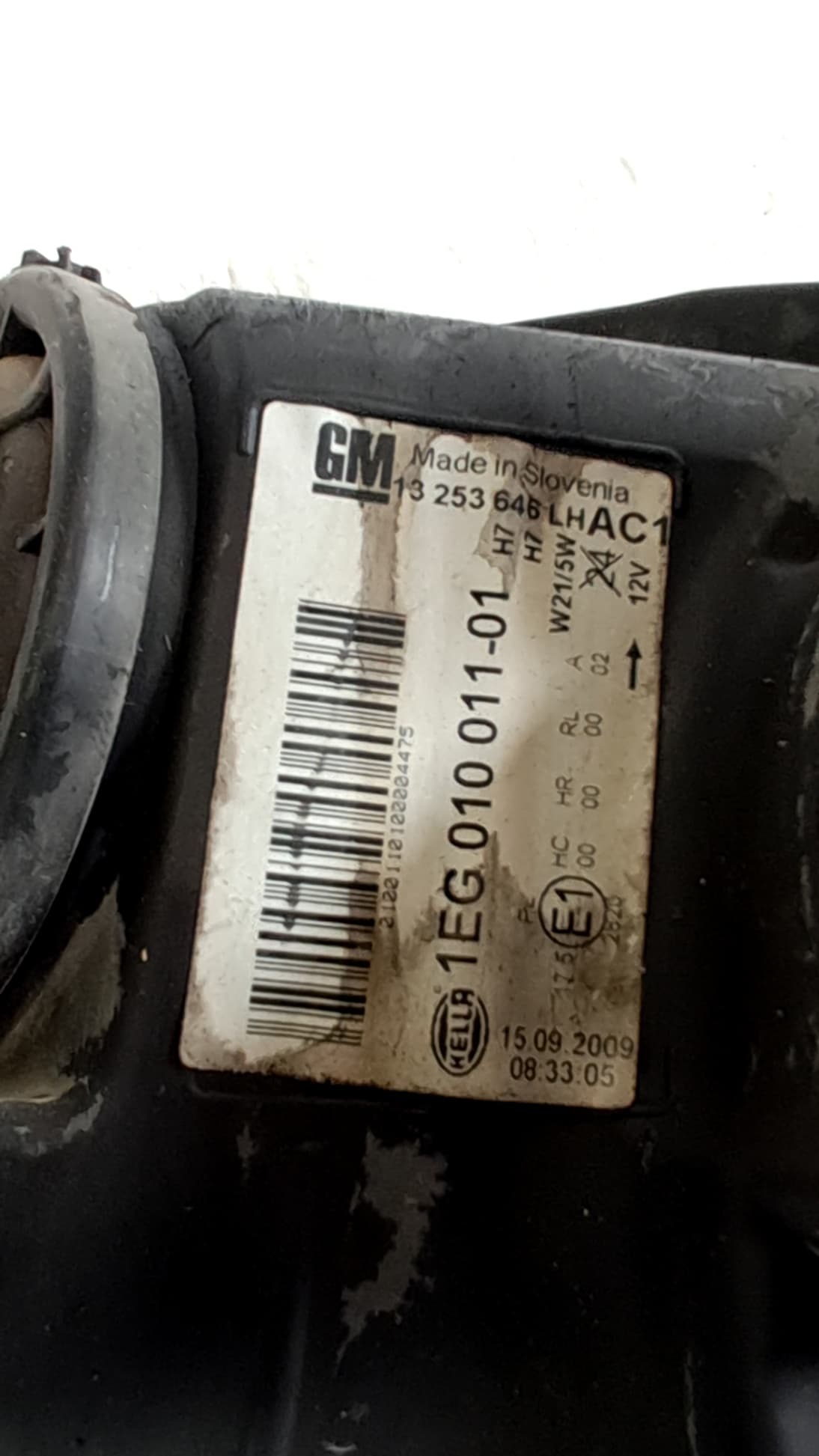 Recambio OPEL ASTRA J LIM ref. 13253646 2