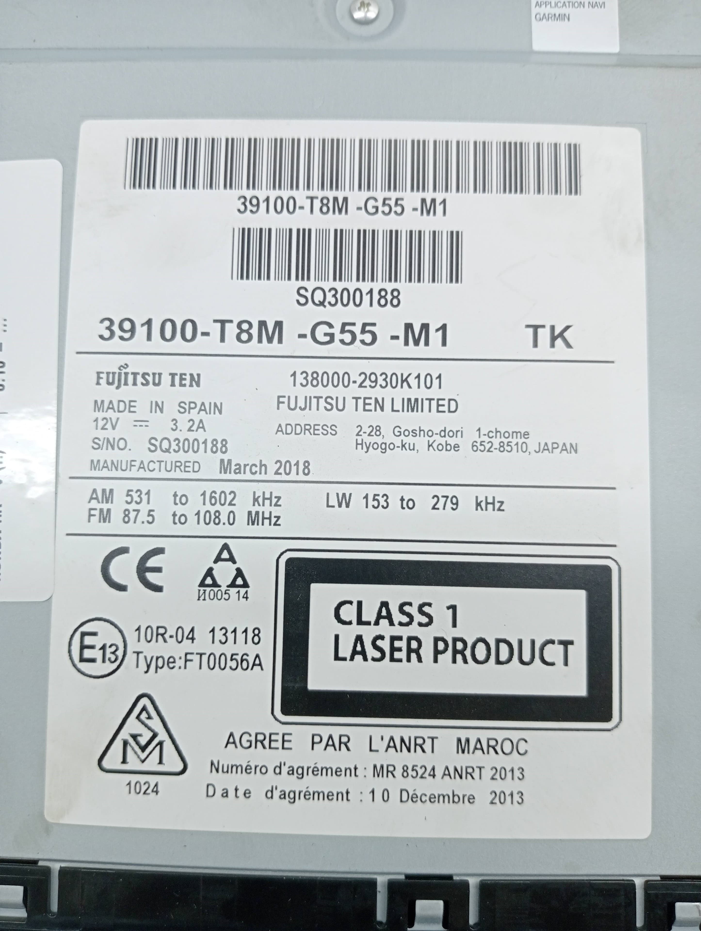 Sistema audio / radio cd HONDA HR-V (..) 2