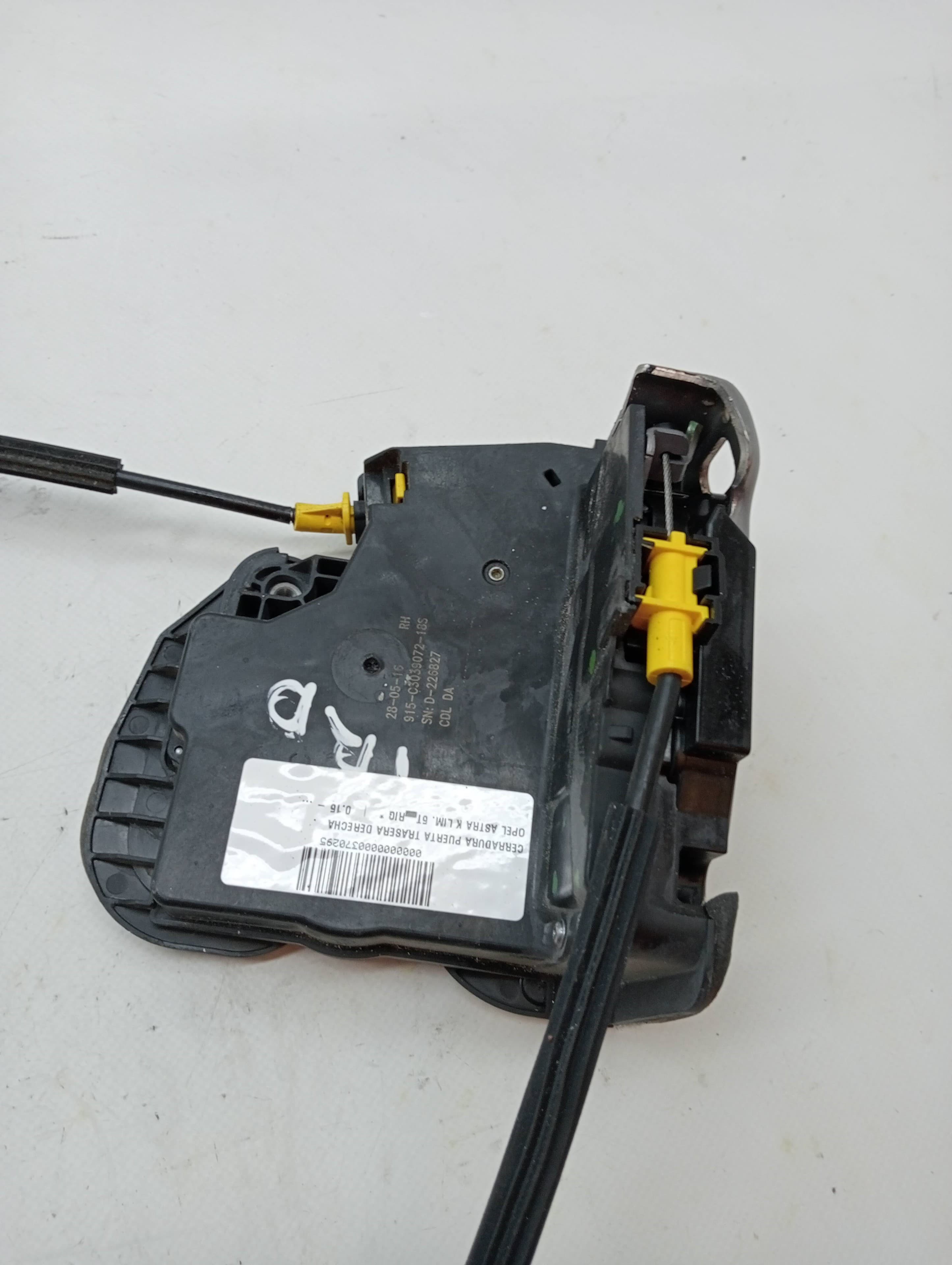 Cerradura puerta trasera derecha OPEL ASTRA K LIM 3