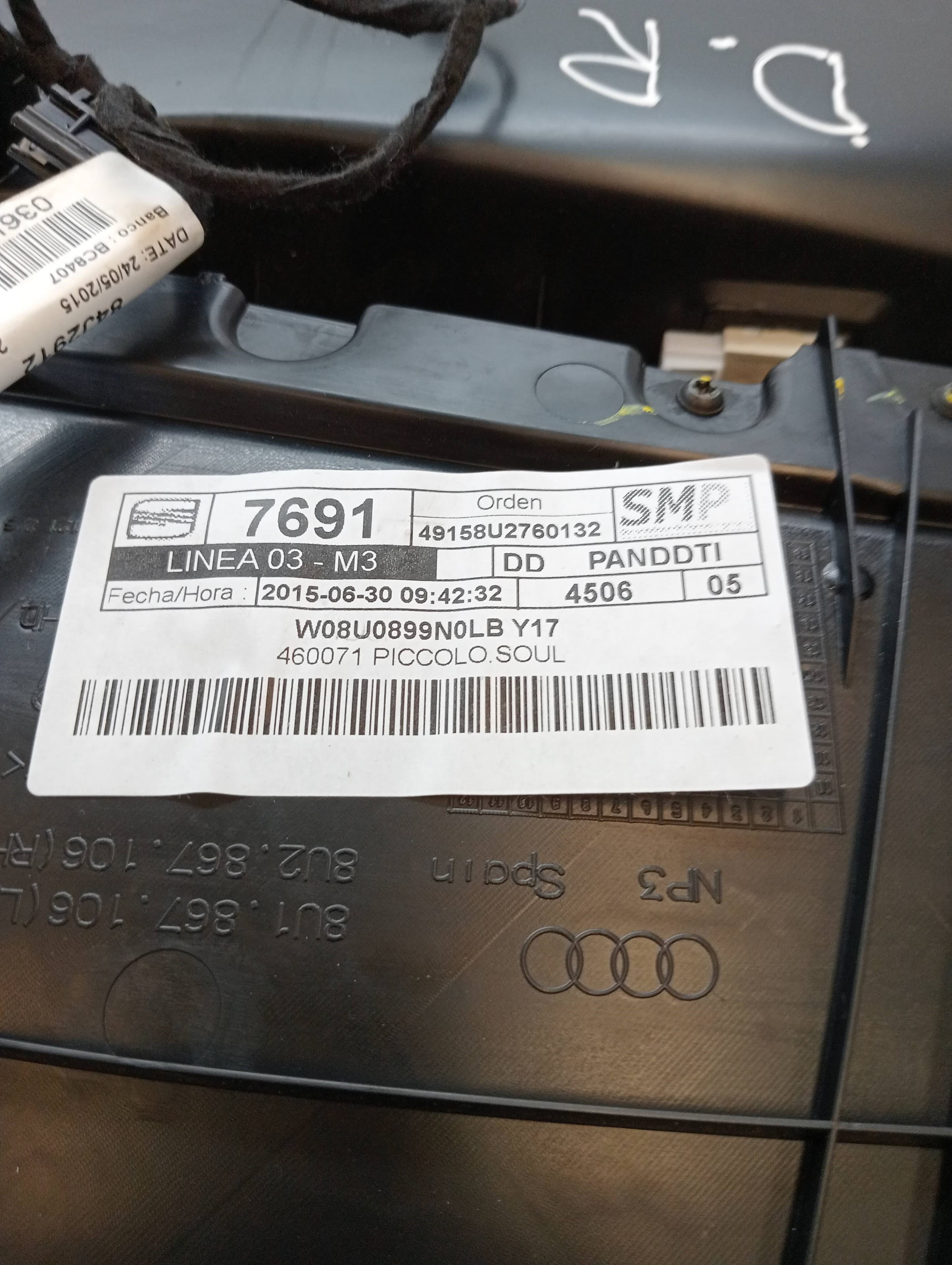 Guarnecido puerta delantera derecha AUDI Q3 (8UG)